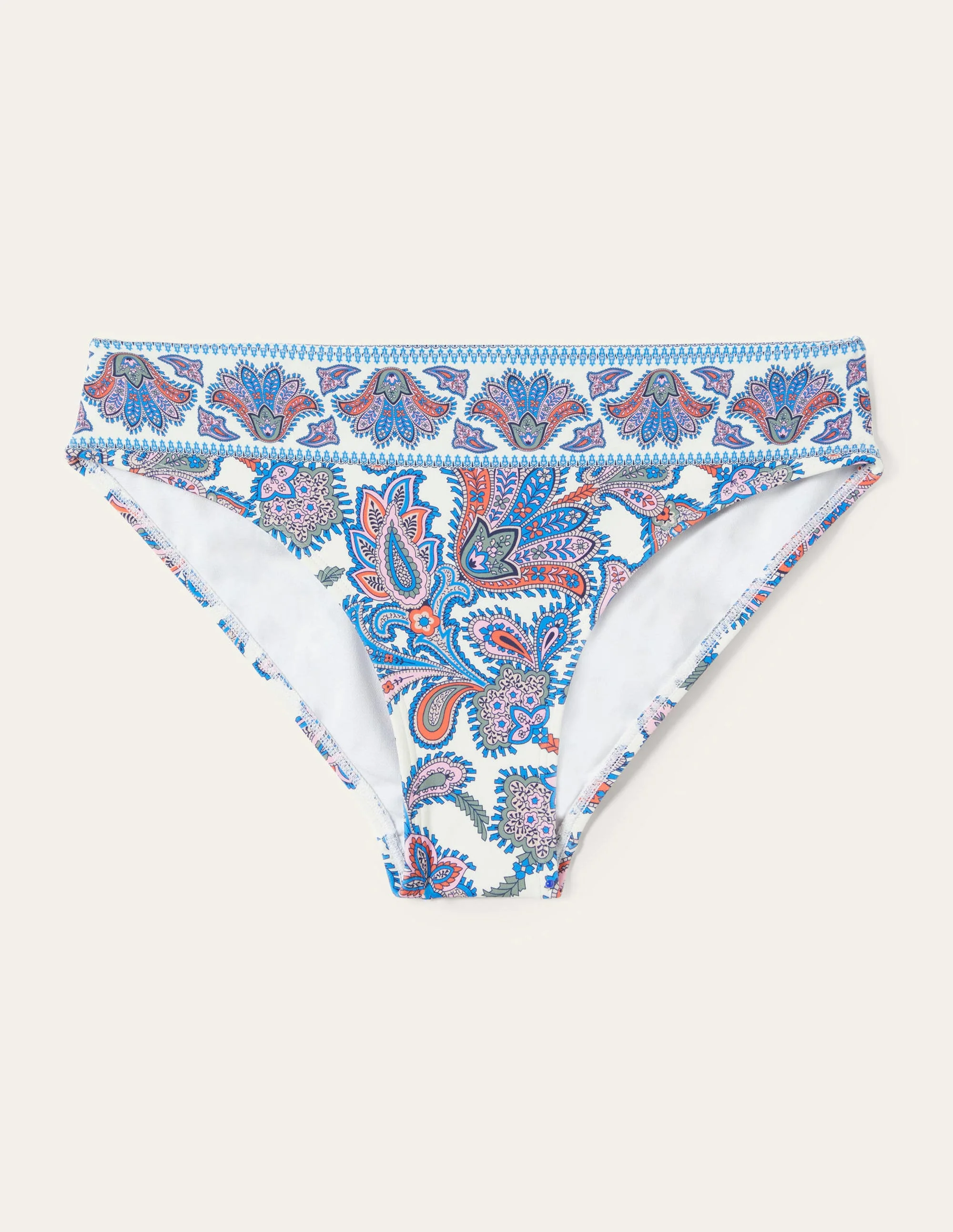 Porto Bikini Bottoms-Ivory, Paisley Bud - Image 5