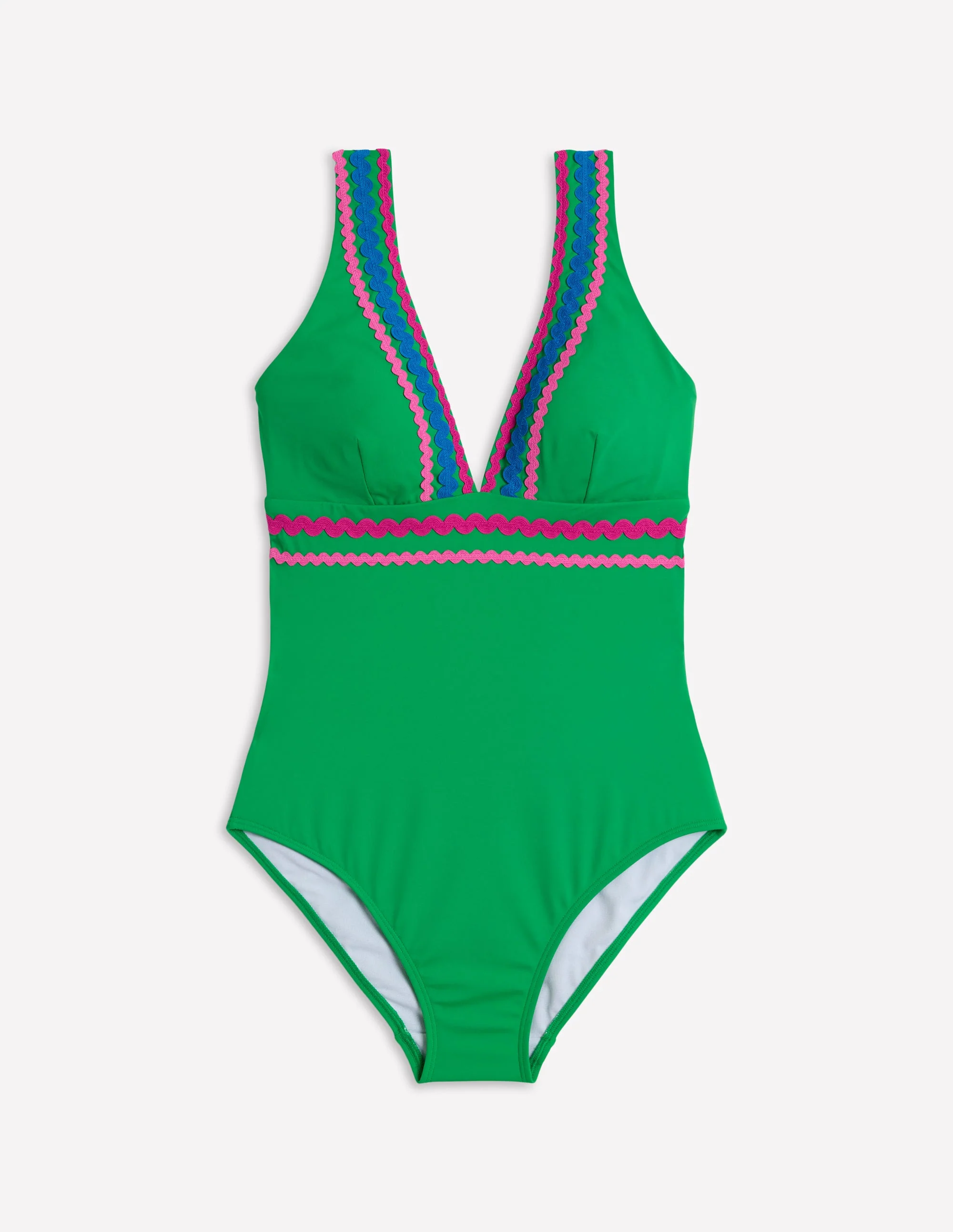 Porto V-neck Swimsuit-Bright Green Rik Rak - Image 5