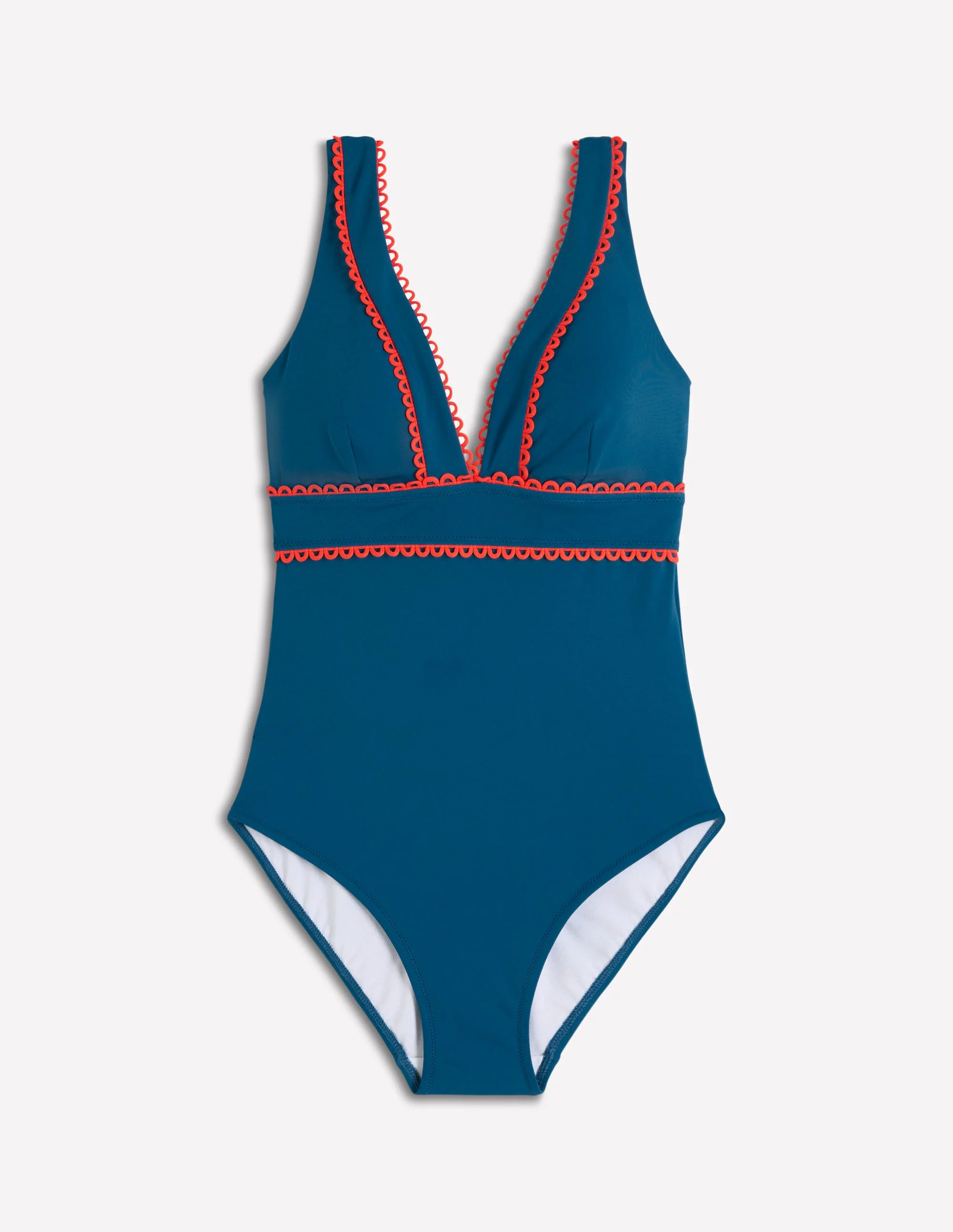 Porto V-neck Swimsuit-Oceanside, Firework - Image 6