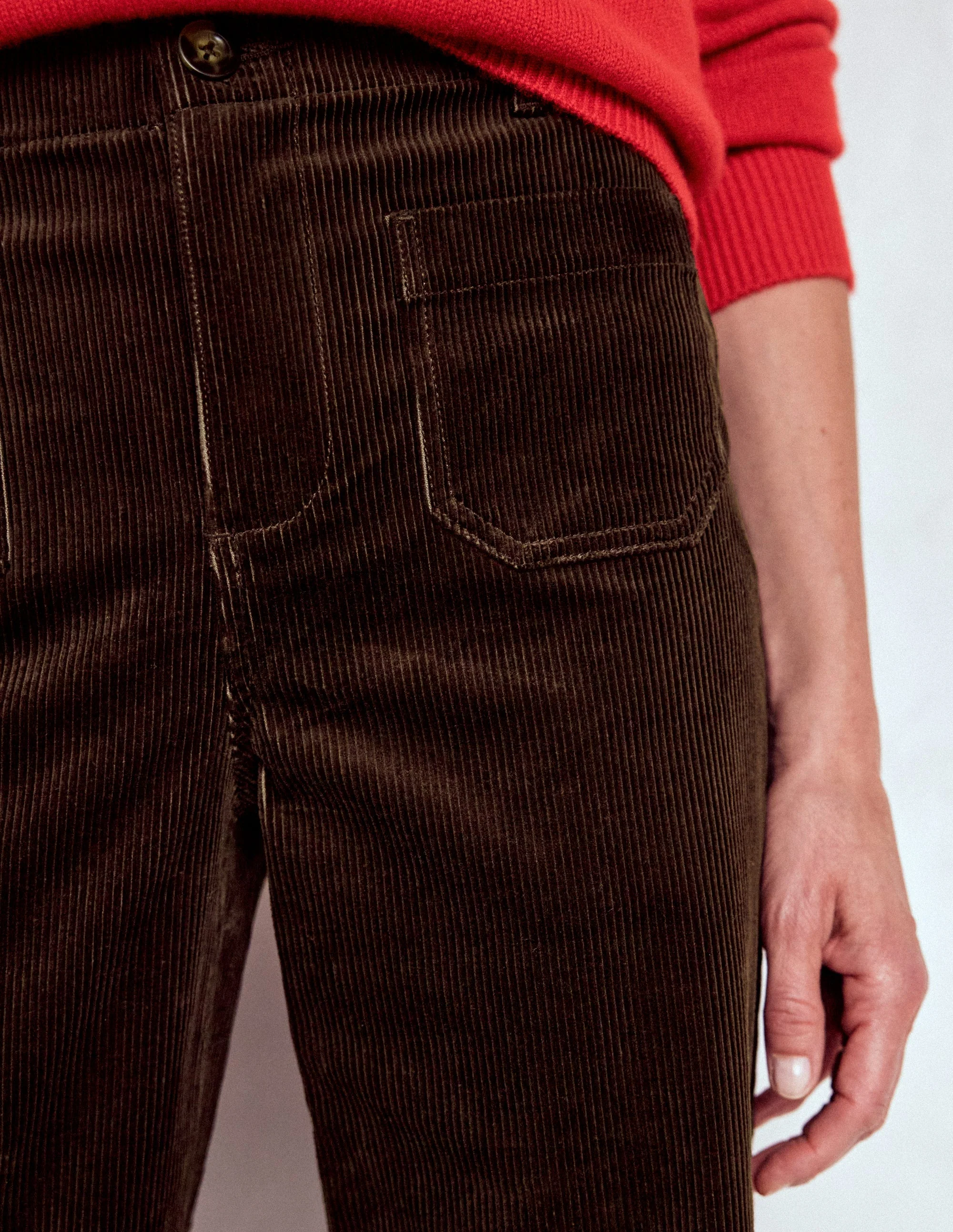 Primrose Cord Pants-Espresso - Image 5