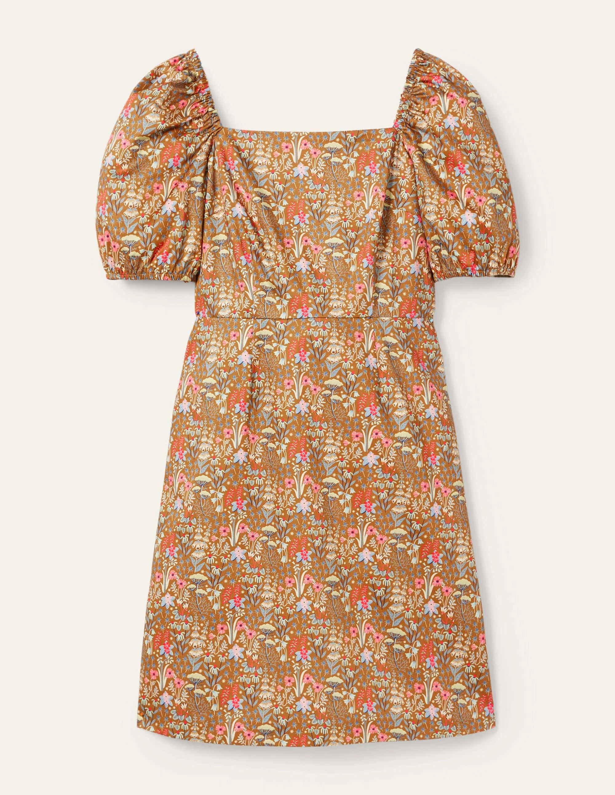 Puff Sleeve Mini Dress-Frankincense Wildflower Bloom - Image 5