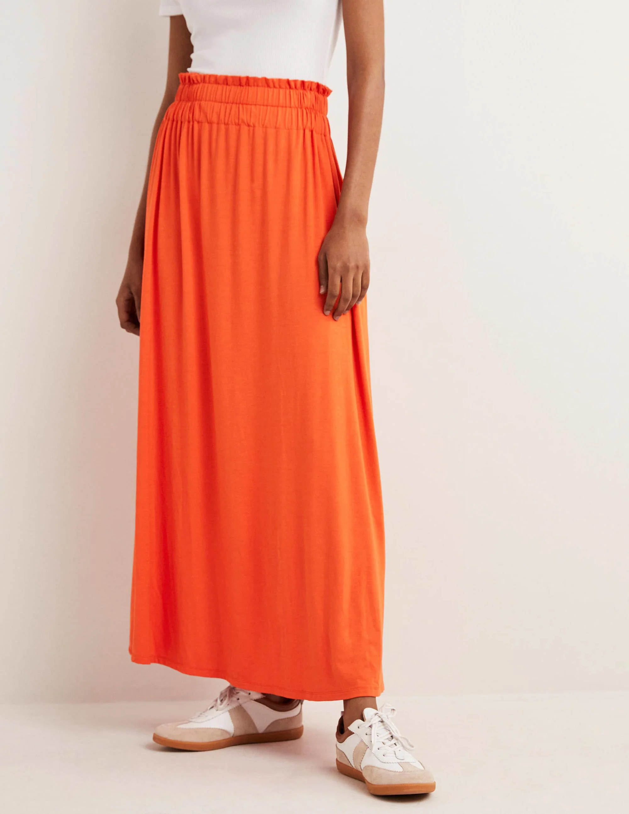 Pull On Jersey Maxi-Bright Papaya - Image 4