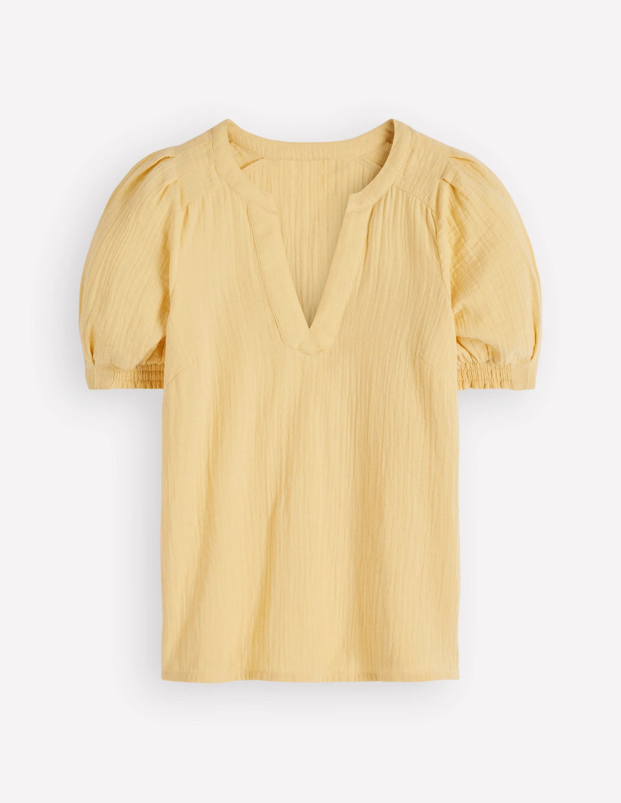 Rae Double Cloth Top-Sunlight Yellow - Image 5