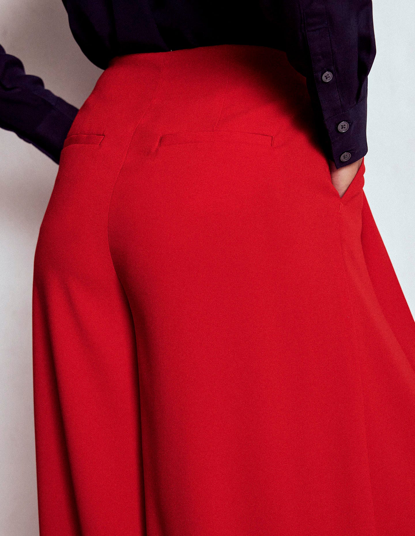 Regent Wide Leg Pants-Poppy Red - Image 5