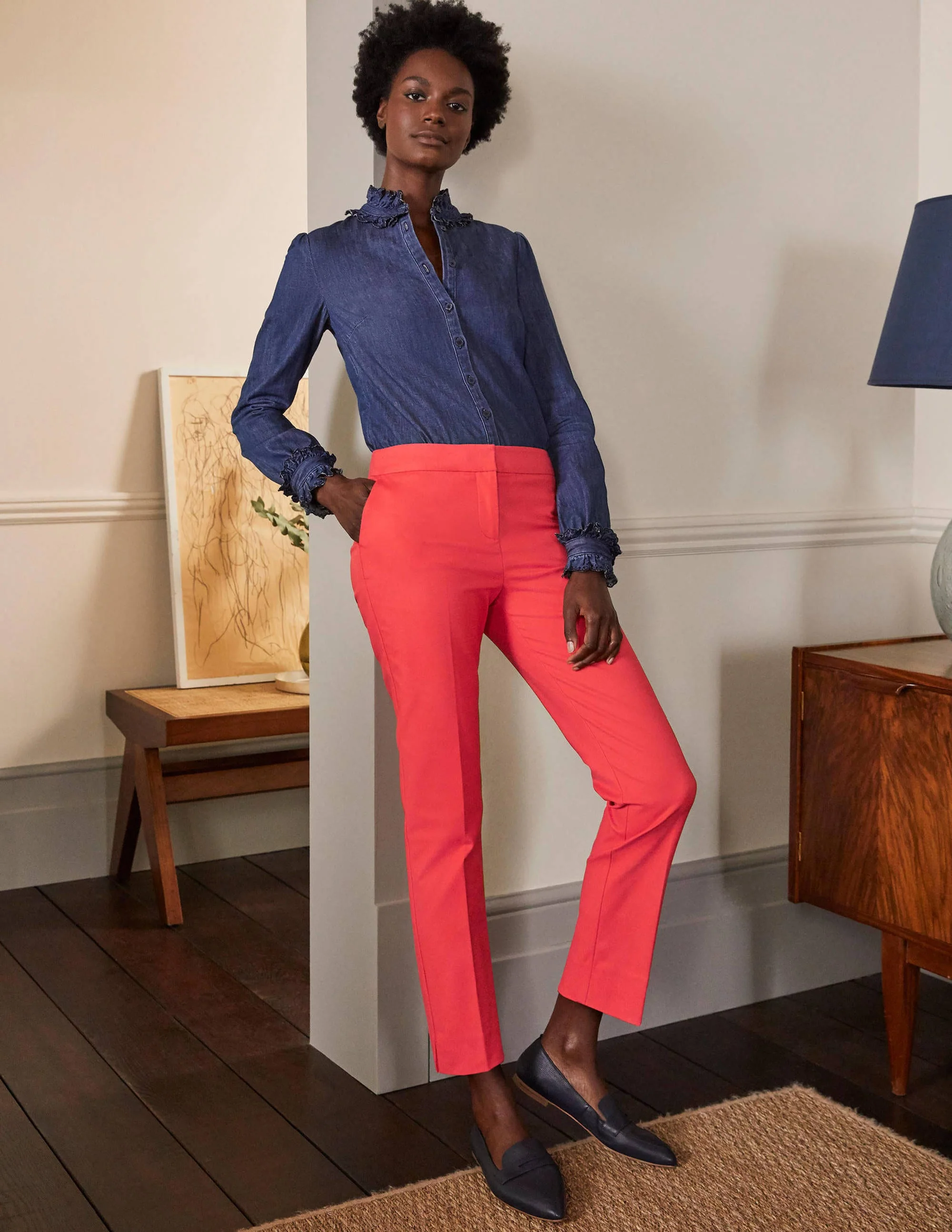Richmond 7/8 Pants-Bright Coral - Image 5