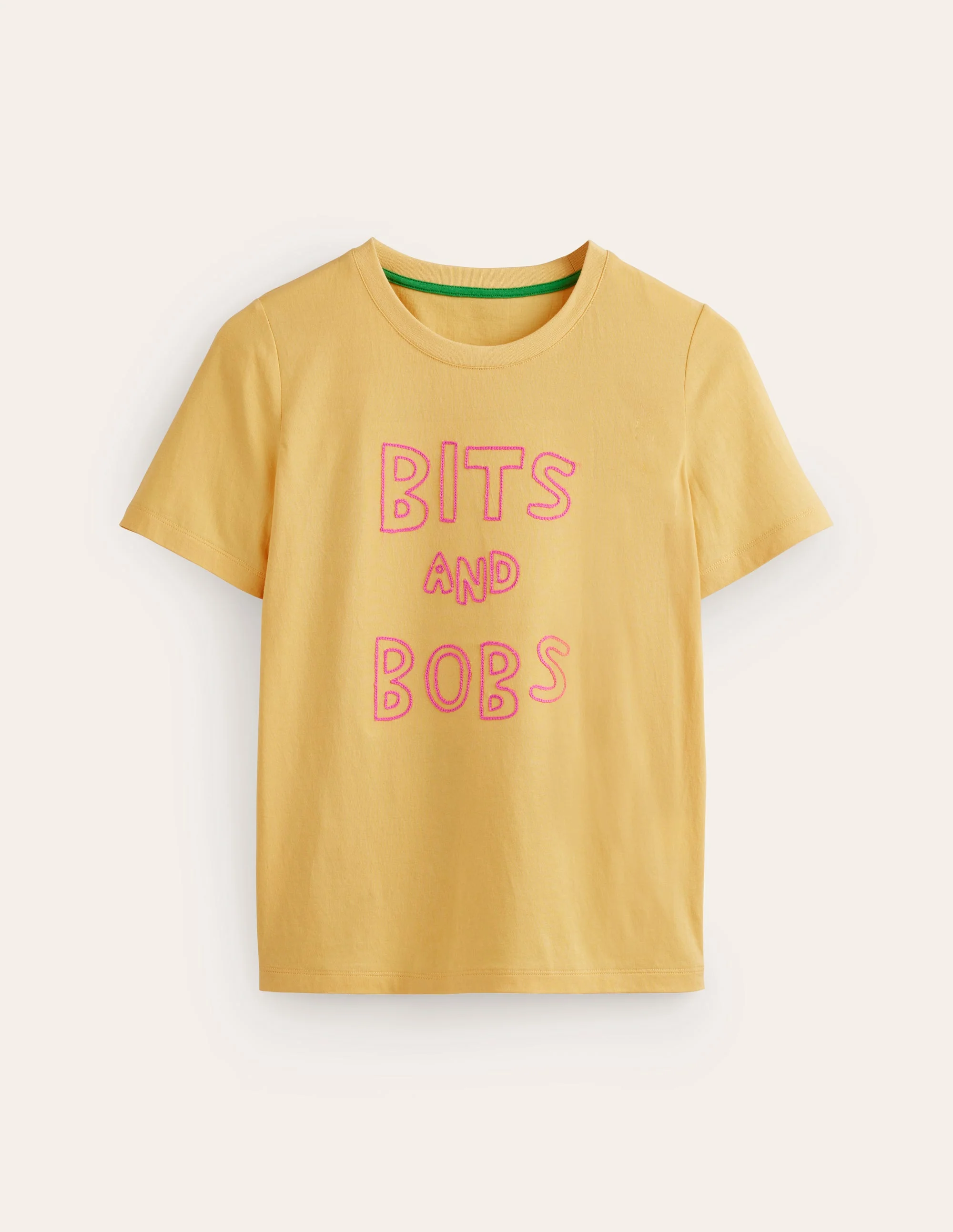 Rosa Embroidered T-Shirt-Dusky Citron, Bits and Bobs - Image 5