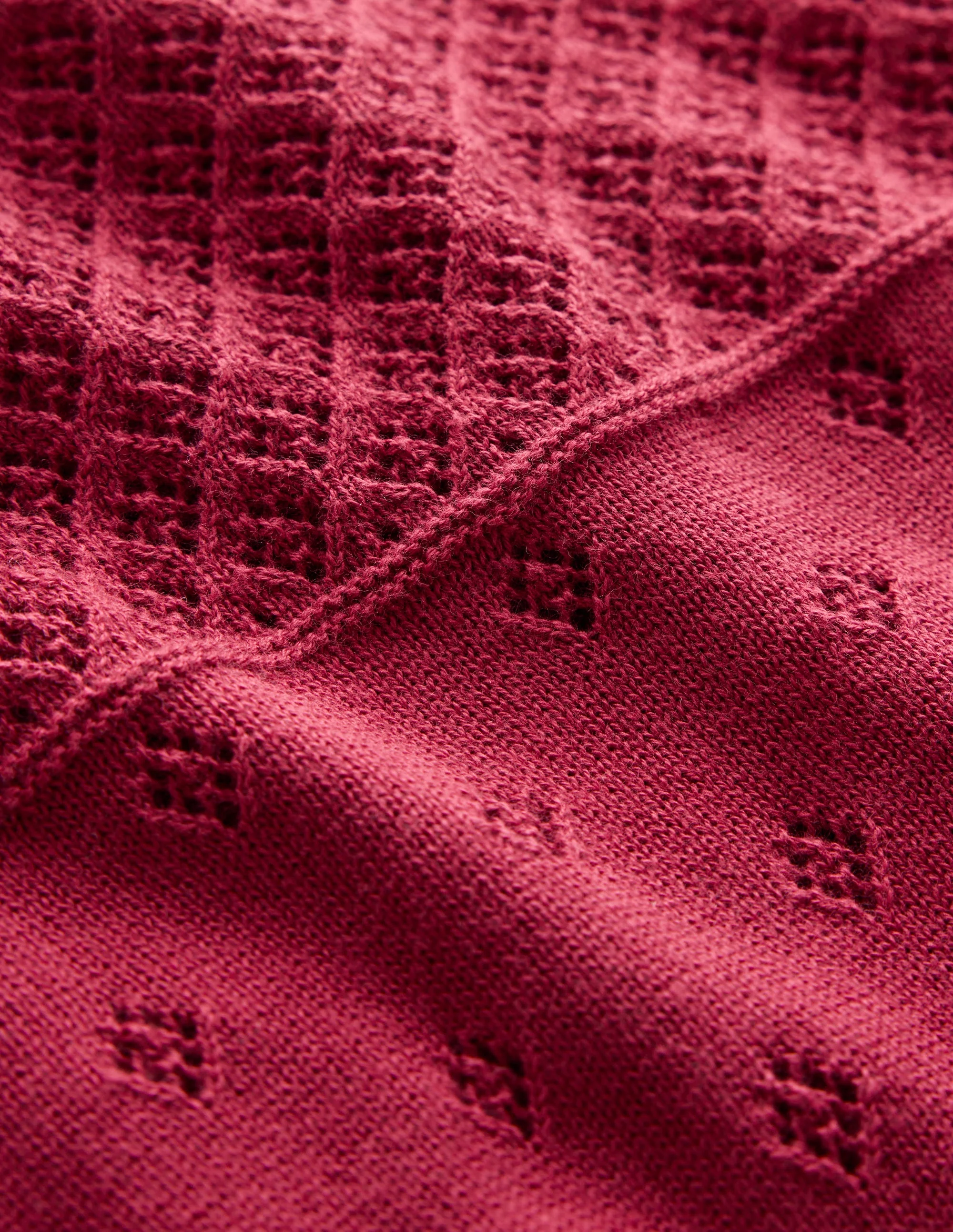 Rosalie Pointelle Sweater-Terracotta Red - Image 6