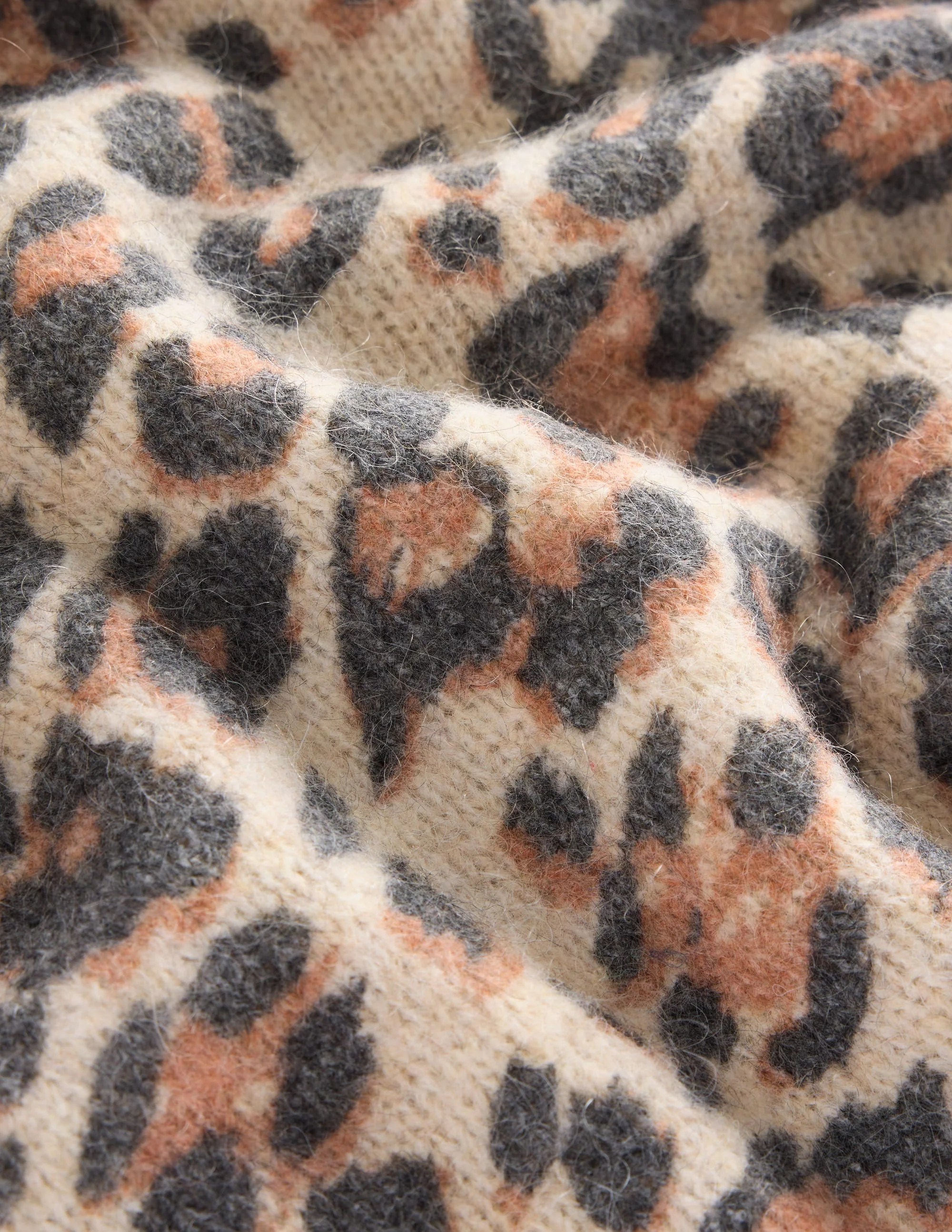 Rosemary Relaxed Sweater-Oatmeal Melange, Leopard - Image 6