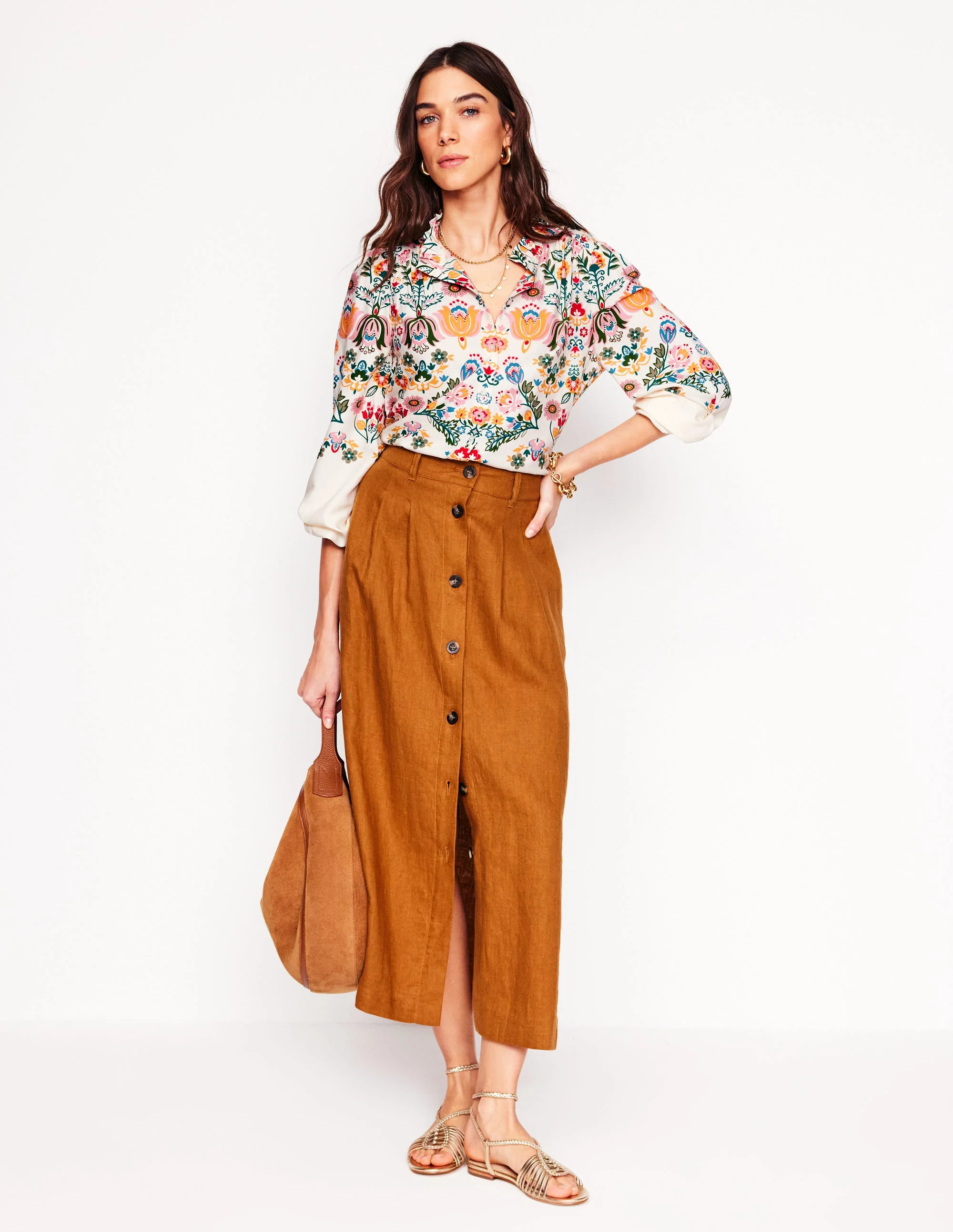 Ruffle Collar Blouse-Ivory, Tulip Fusion - Image 5