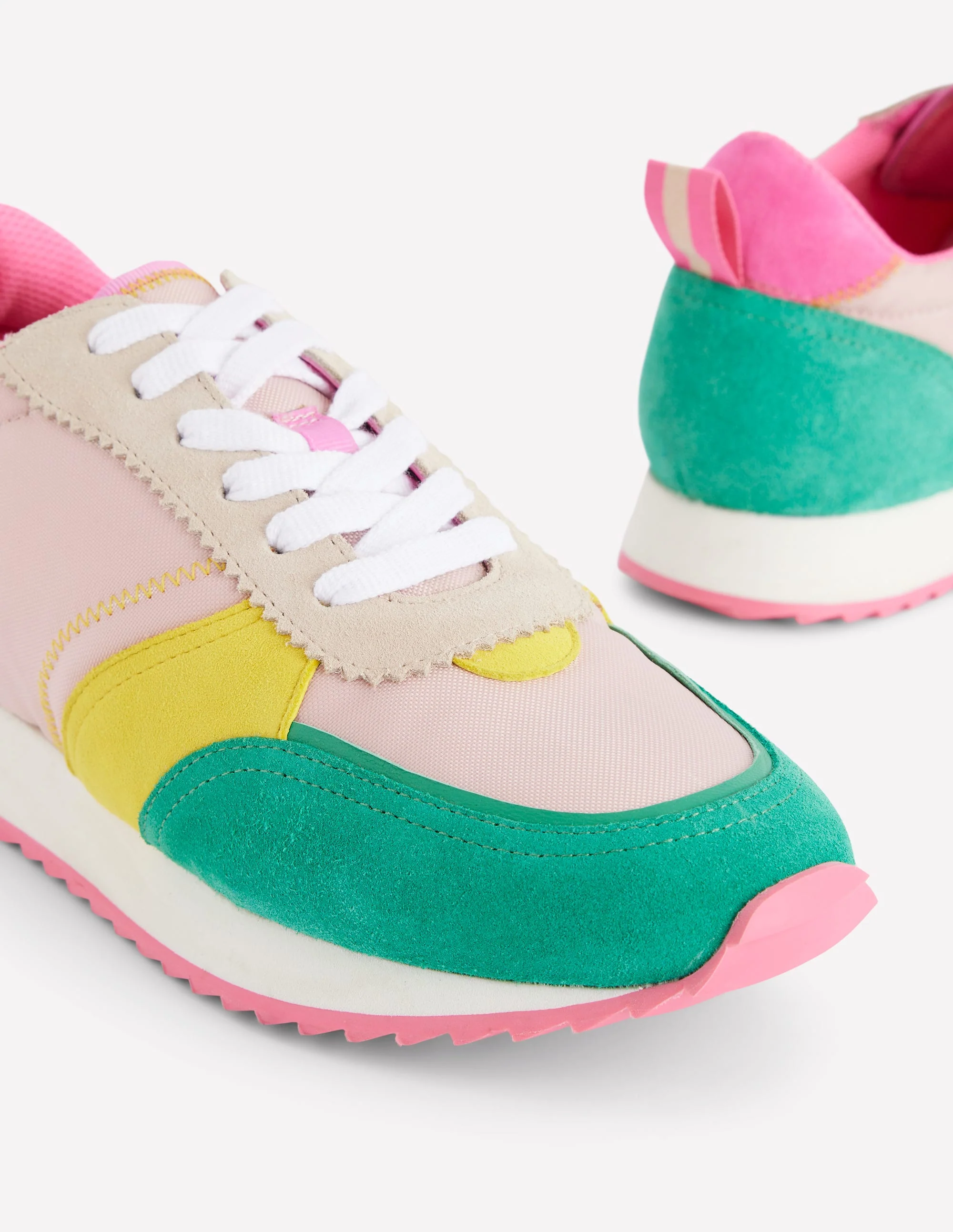 Runner Sneakers-Pink Colourblock - Image 4