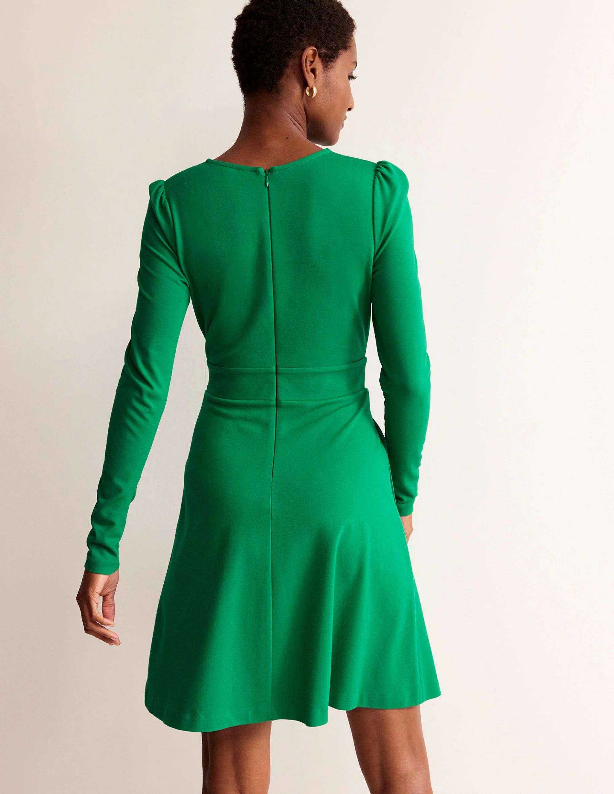 Sabrina Ponte Dress-Veridian Green - Image 3