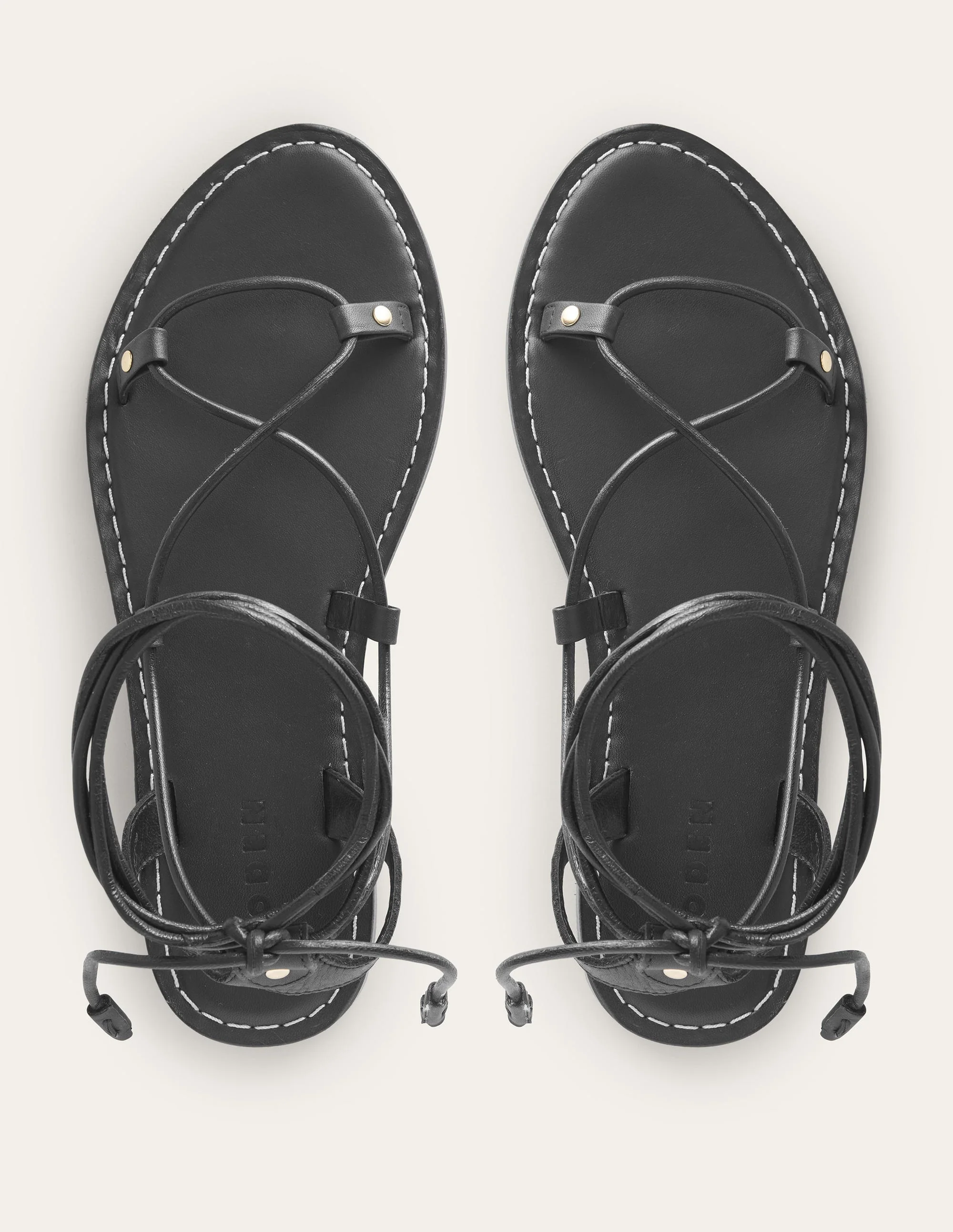 Scarf Wrap Sandals-Botanic Blush / Black - Image 5