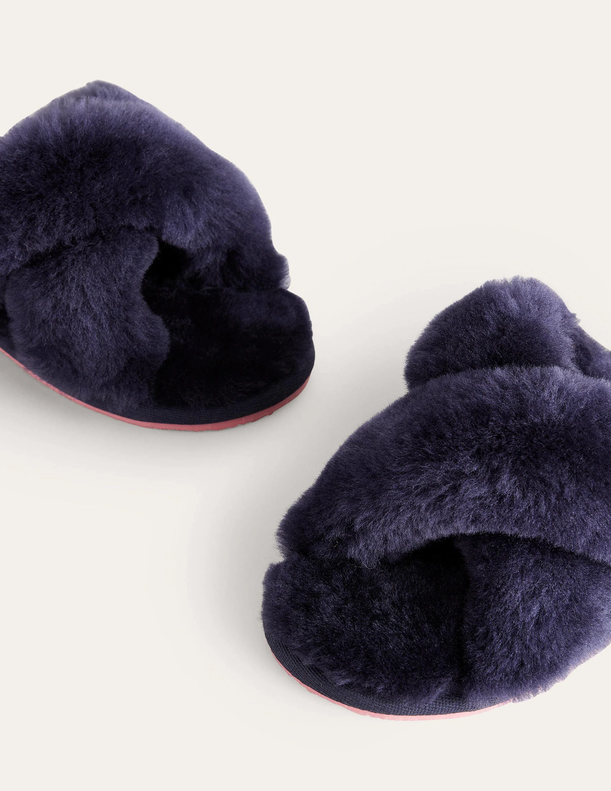 Sheepskin Slippers-Navy - Image 4