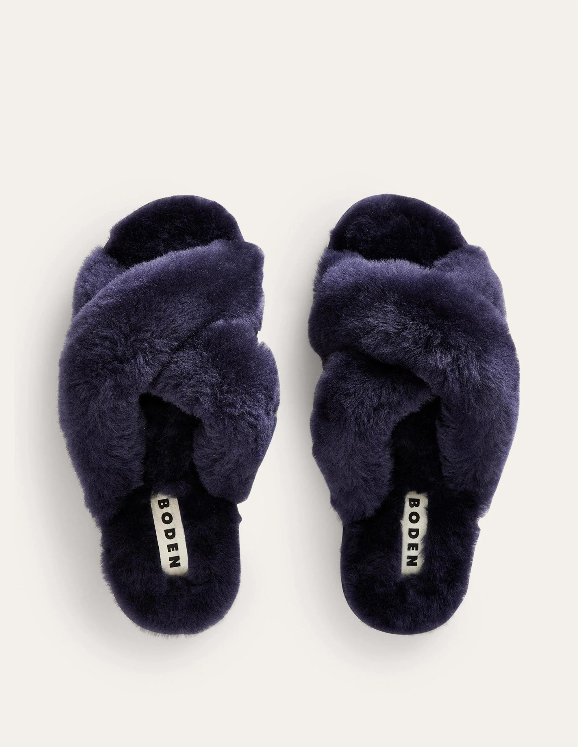 Sheepskin Slippers-Navy - Image 5
