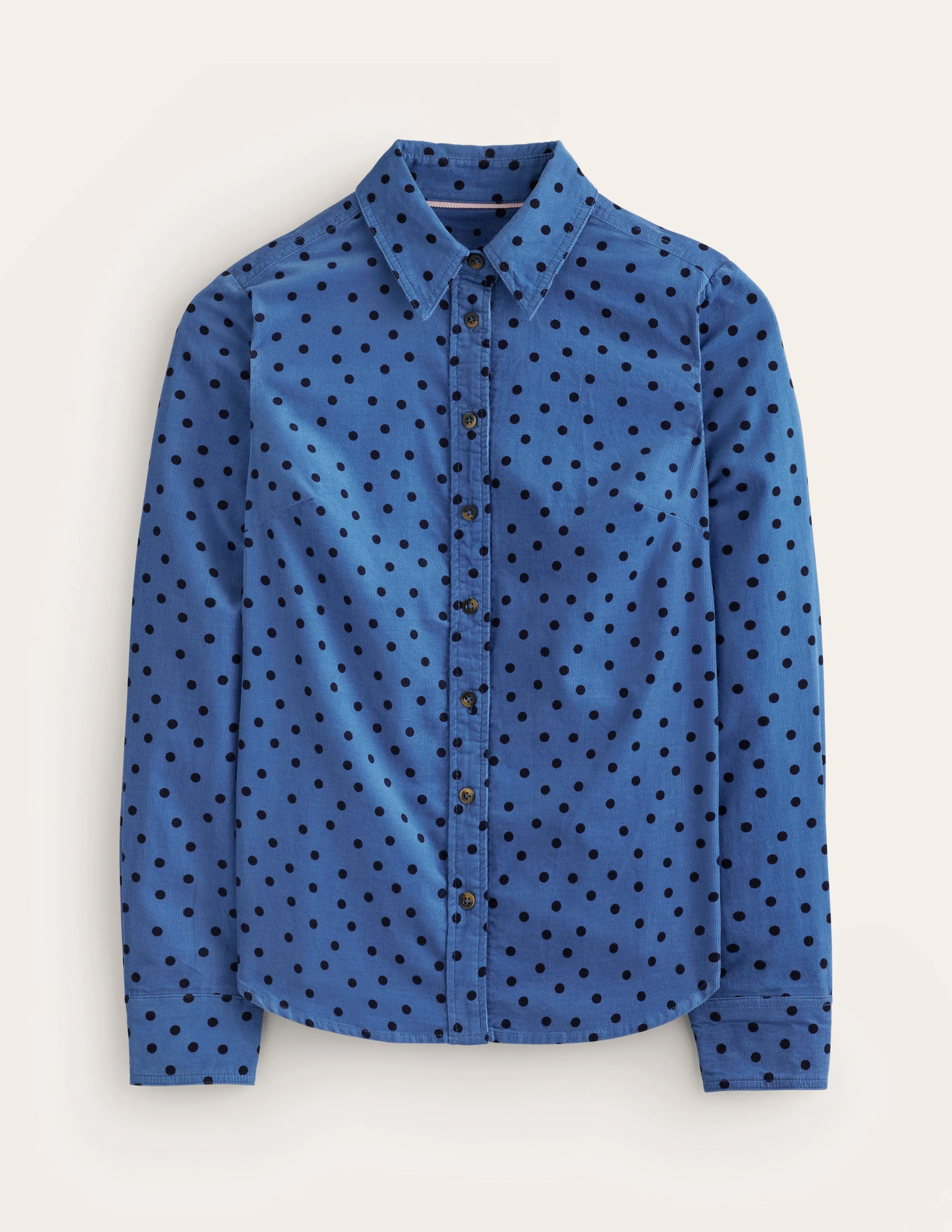 Sienna Cord Shirt-Blue Jay, Abstract Dot - Image 6
