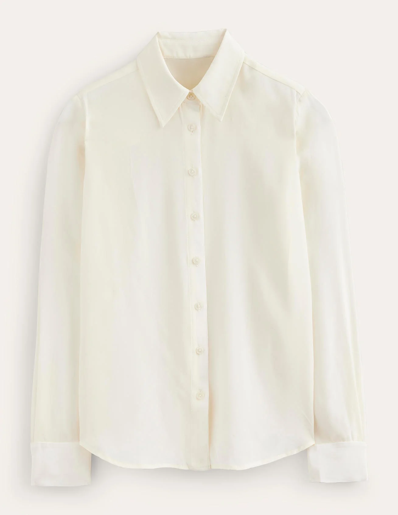 Sienna Silk Shirt-Ivory - Image 6