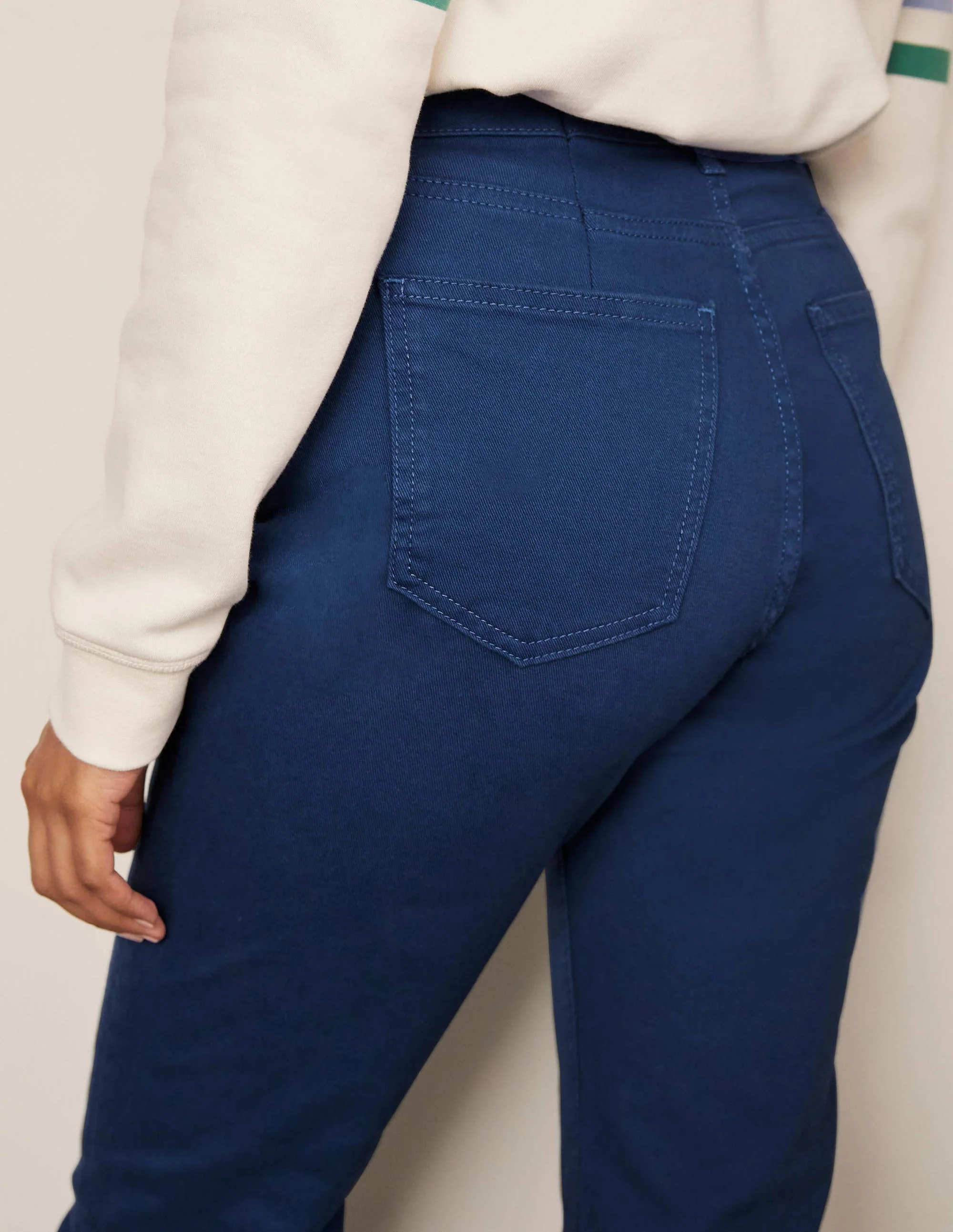 Slim Straight Ankle Skimmers-Blue Depths - Image 3