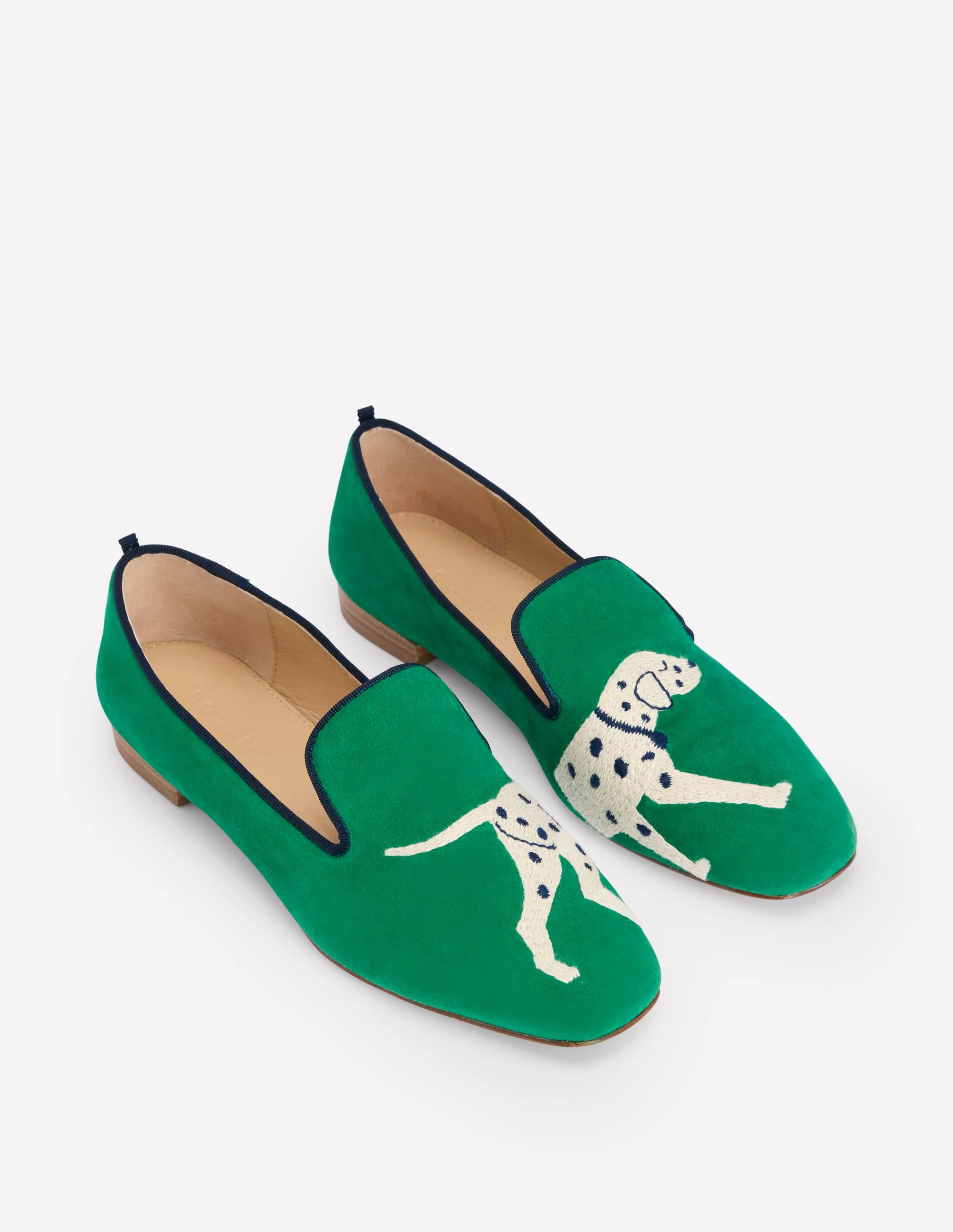 Slipper Cut Loafers-Rich Emerald, Dog - Image 3