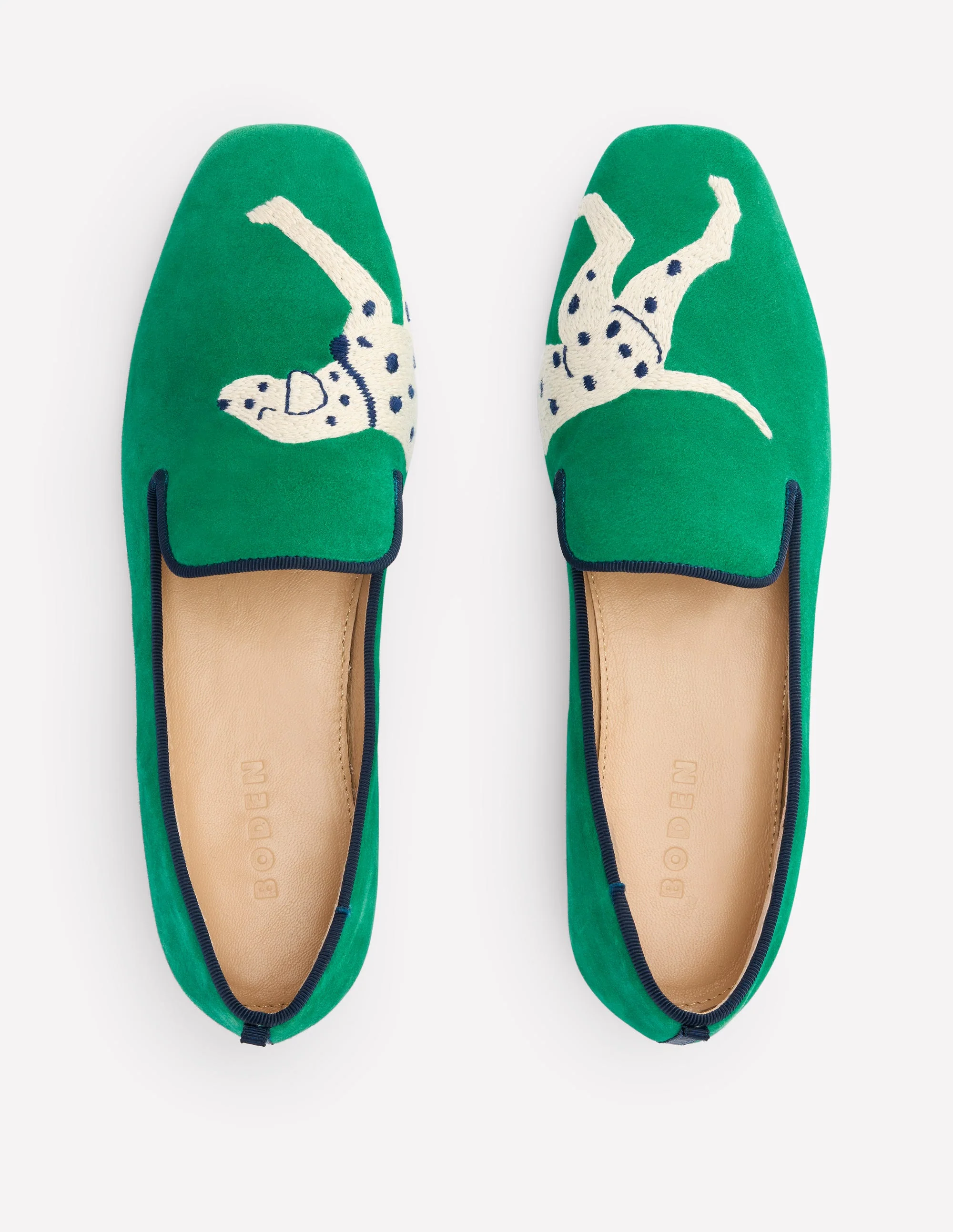 Slipper Cut Loafers-Rich Emerald, Dog - Image 5