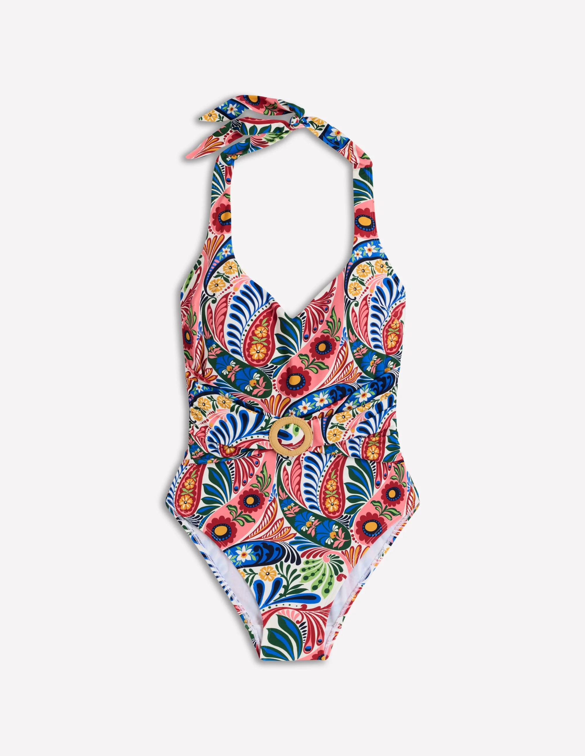 Sorrento Hoop Sash Swimsuit-Multi, Enchanted Paisley - Image 6