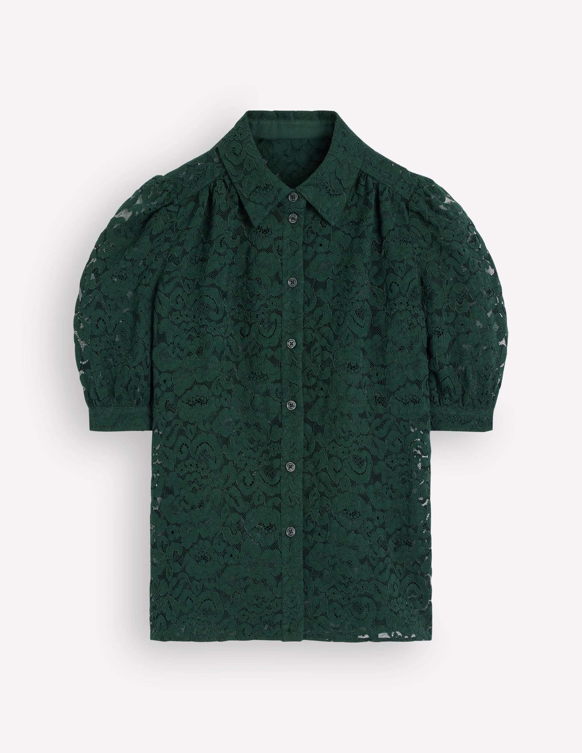 SS Lace Top-Dark Green - Image 6