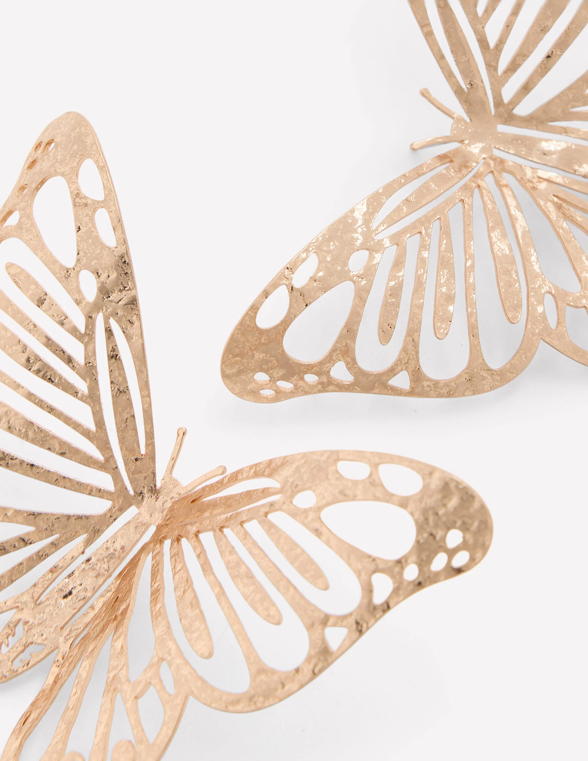 Statement Hammered Studs-Butterfly - Image 4