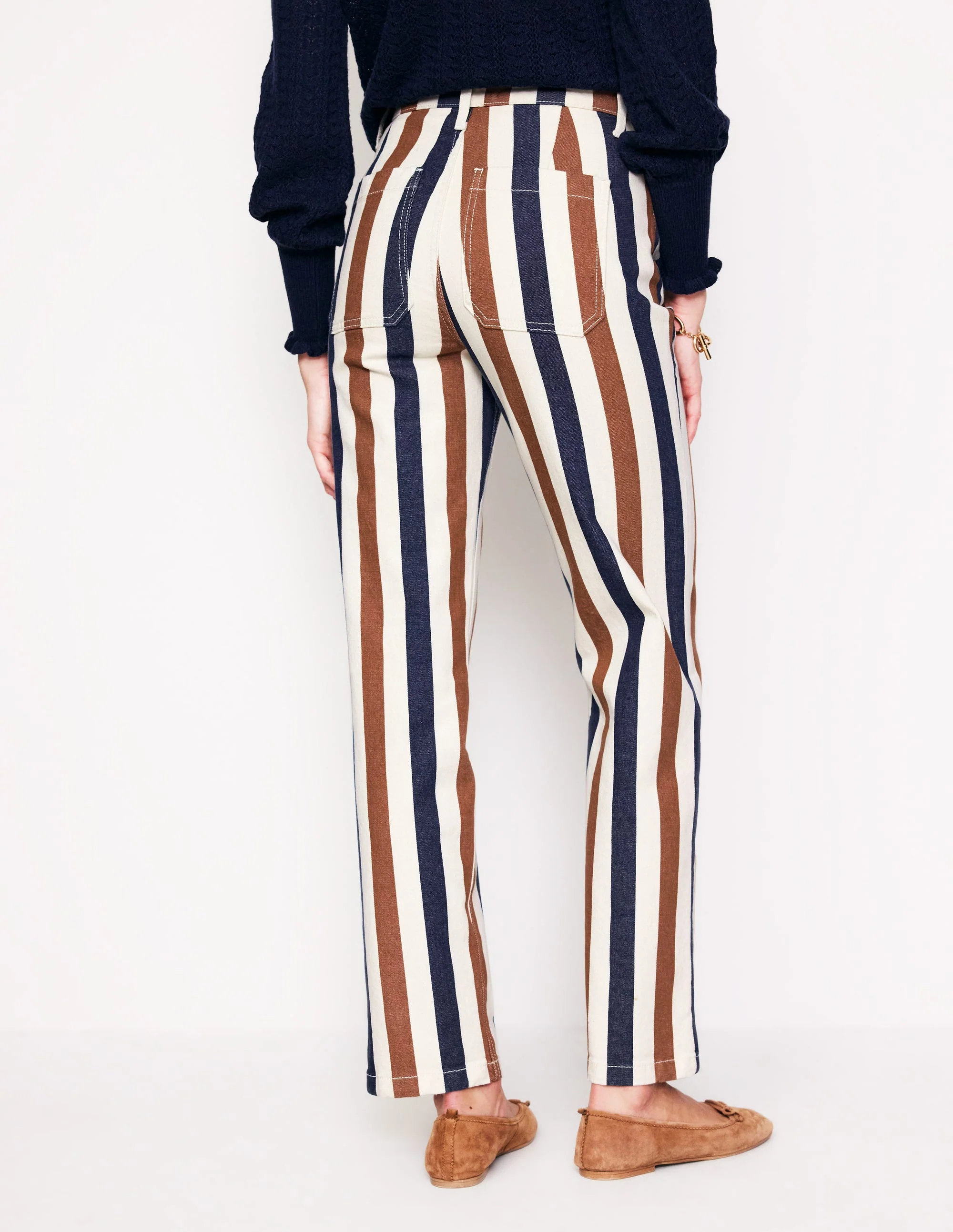 Striped Jeans-Tan Stripe - Image 3