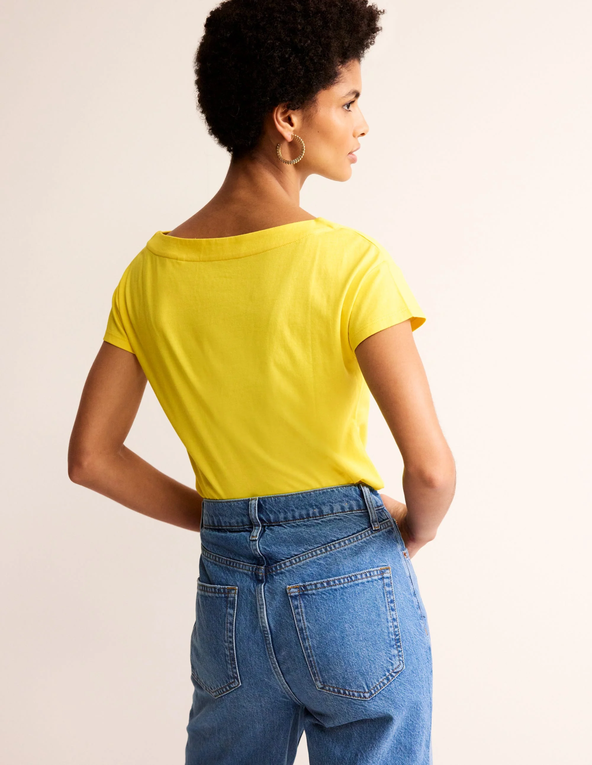 Supersoft Boat Neck T-Shirt-Green Sheen - Image 3