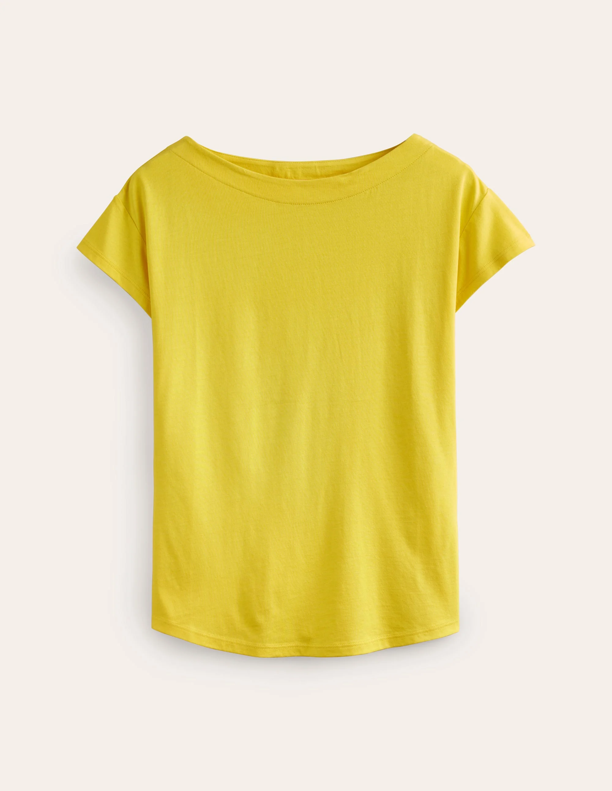 Supersoft Boat Neck T-Shirt-Green Sheen - Image 5