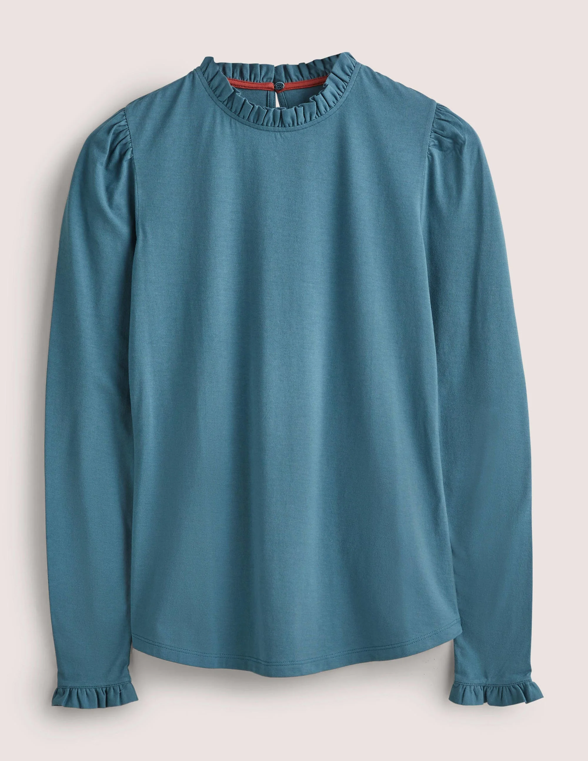 Supersoft Frill Detail Top-Corporal Blue - Image 5