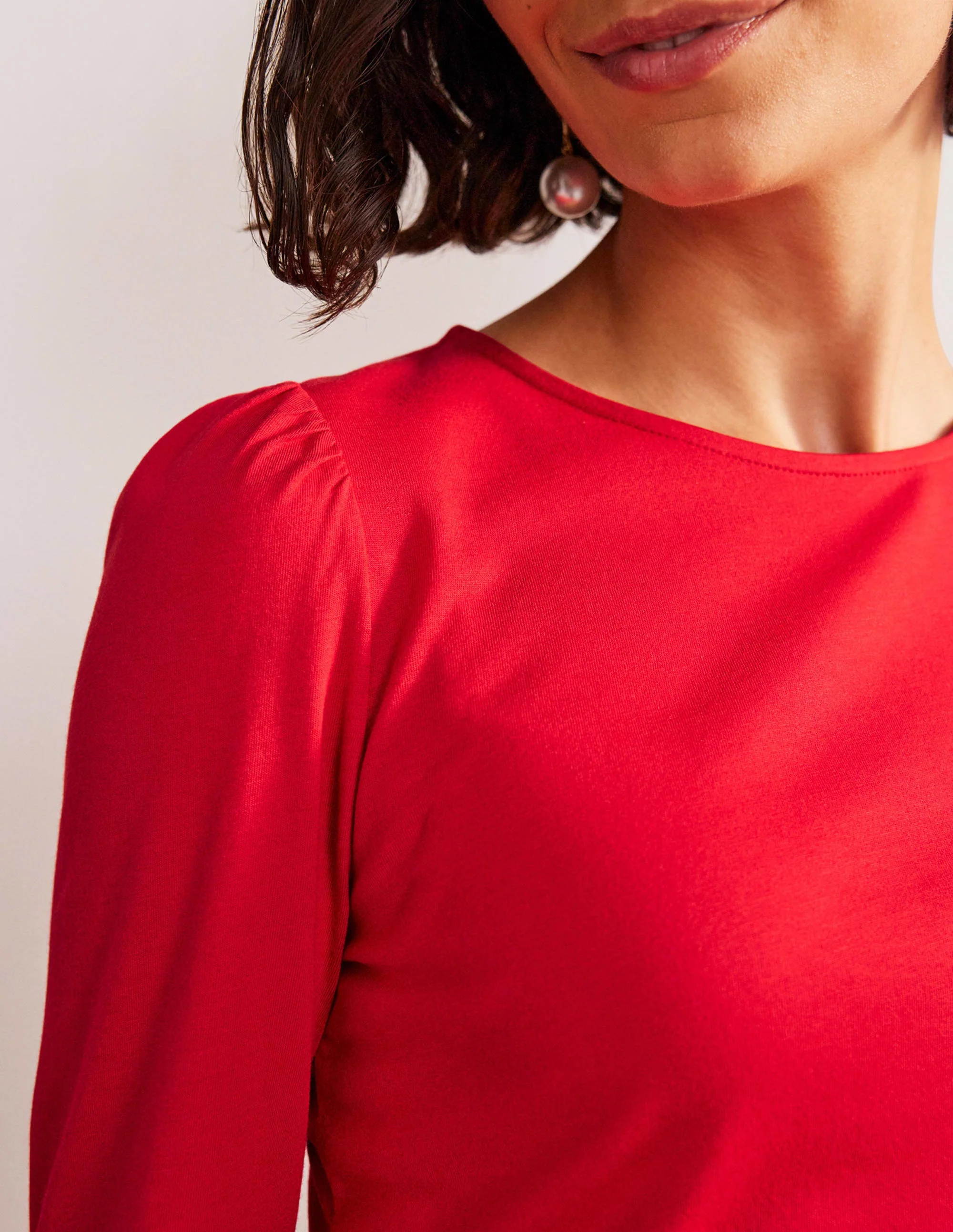 Supersoft Long Sleeve Top-Salsa - Image 2