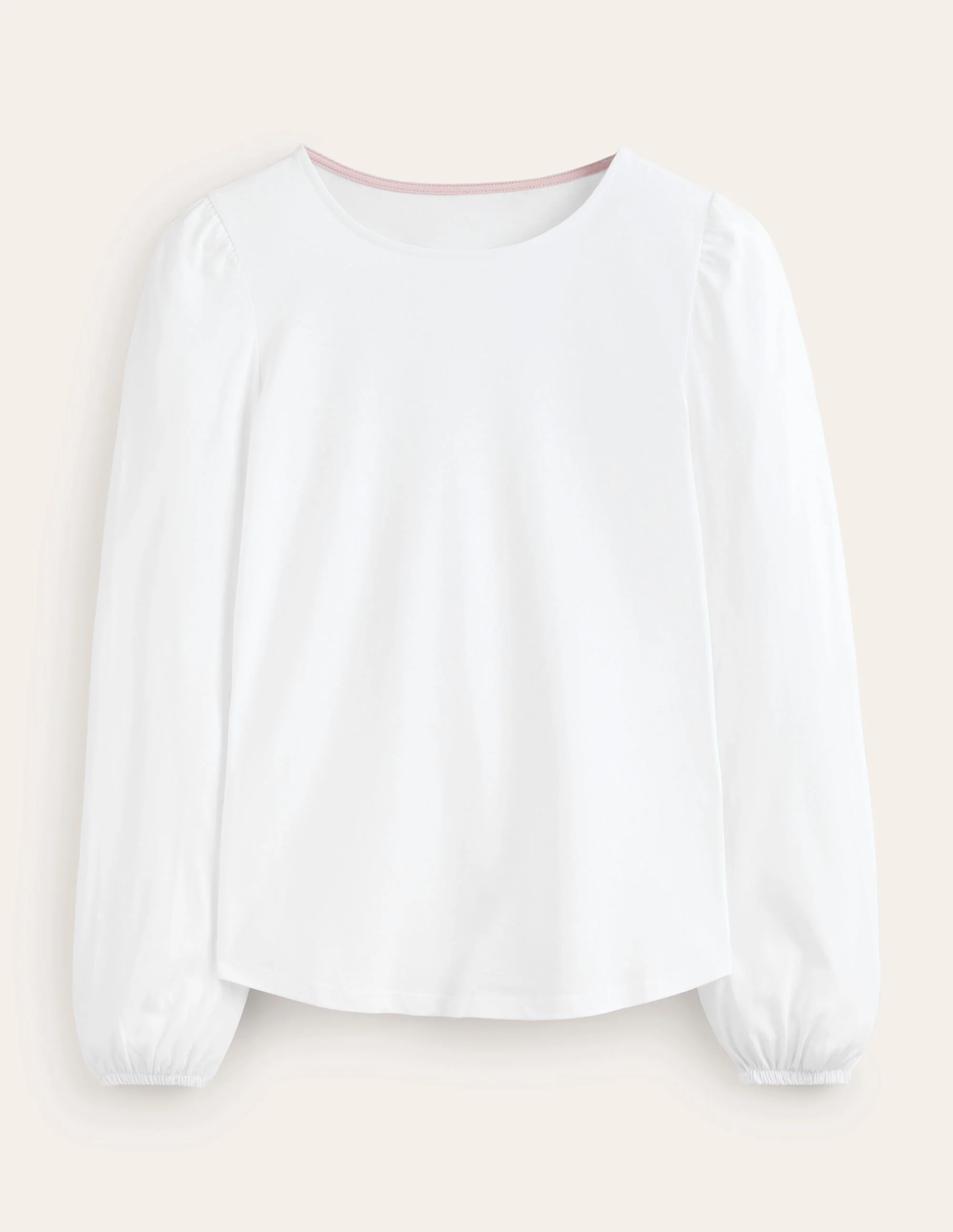 Supersoft Long Sleeve Top-White - Image 5