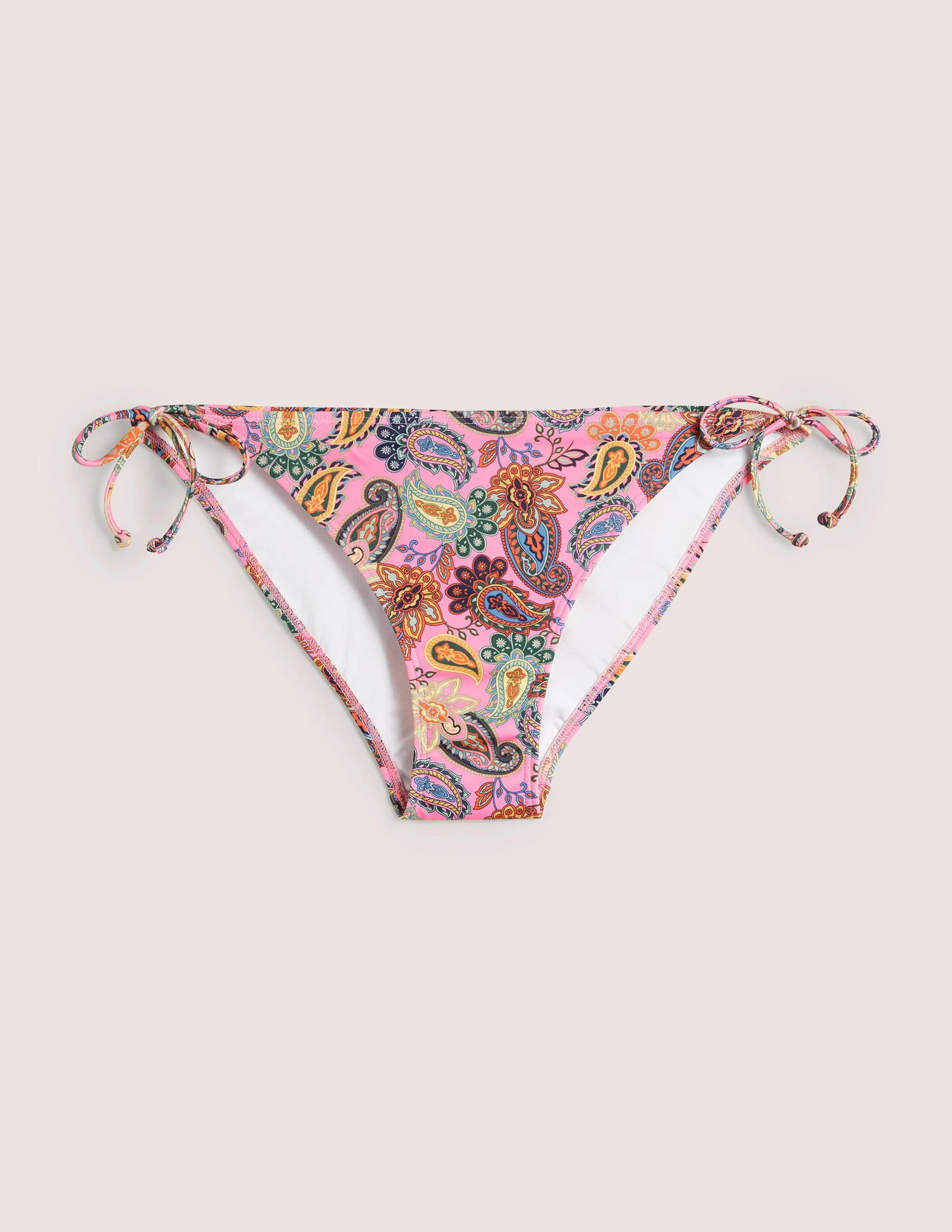Symi String Bikini Bottoms-Cherry Blossom, Paisley Charm - Image 7
