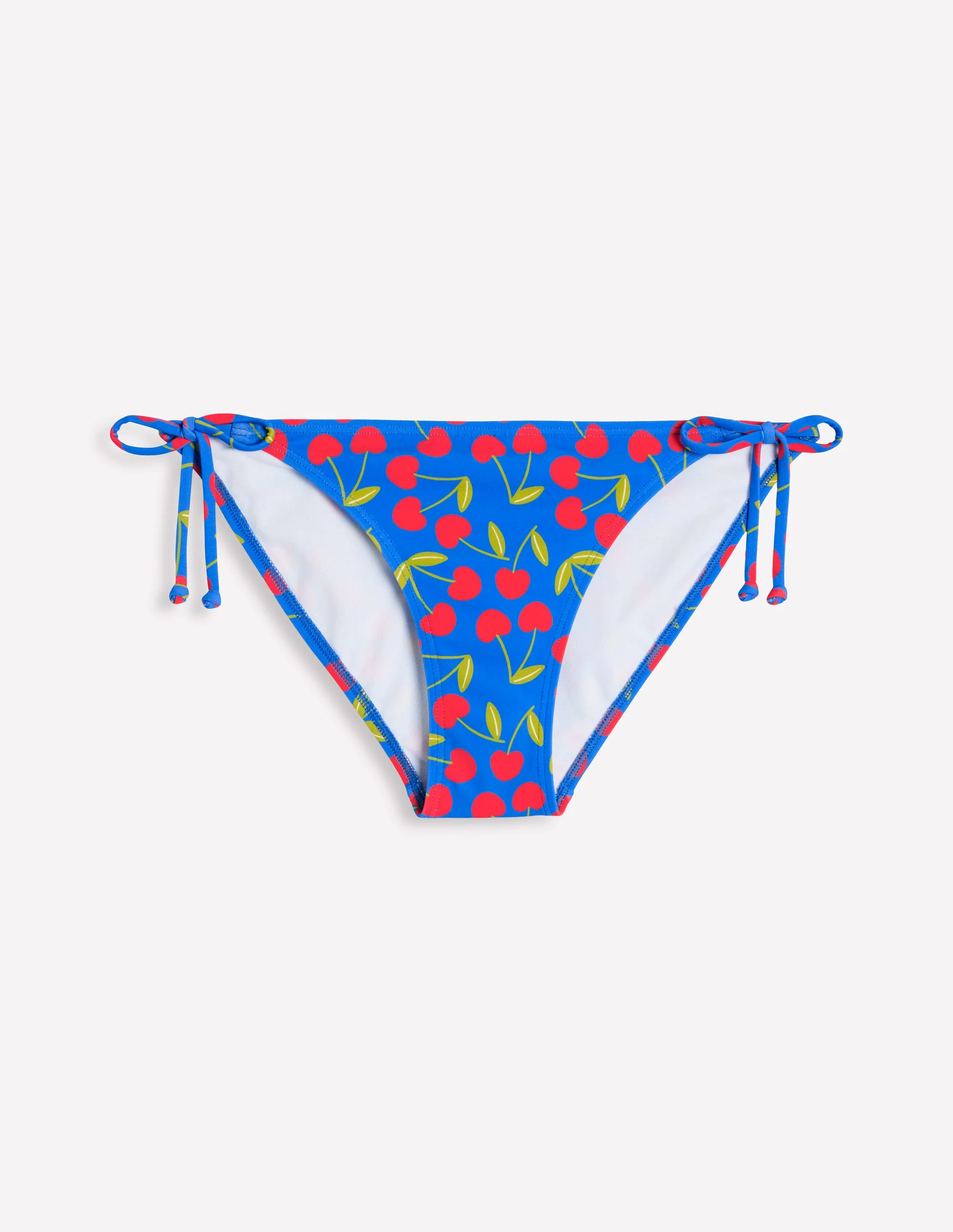 Symi String Bikini Bottoms-Gallery Blue, Cherry Scatter - Image 5