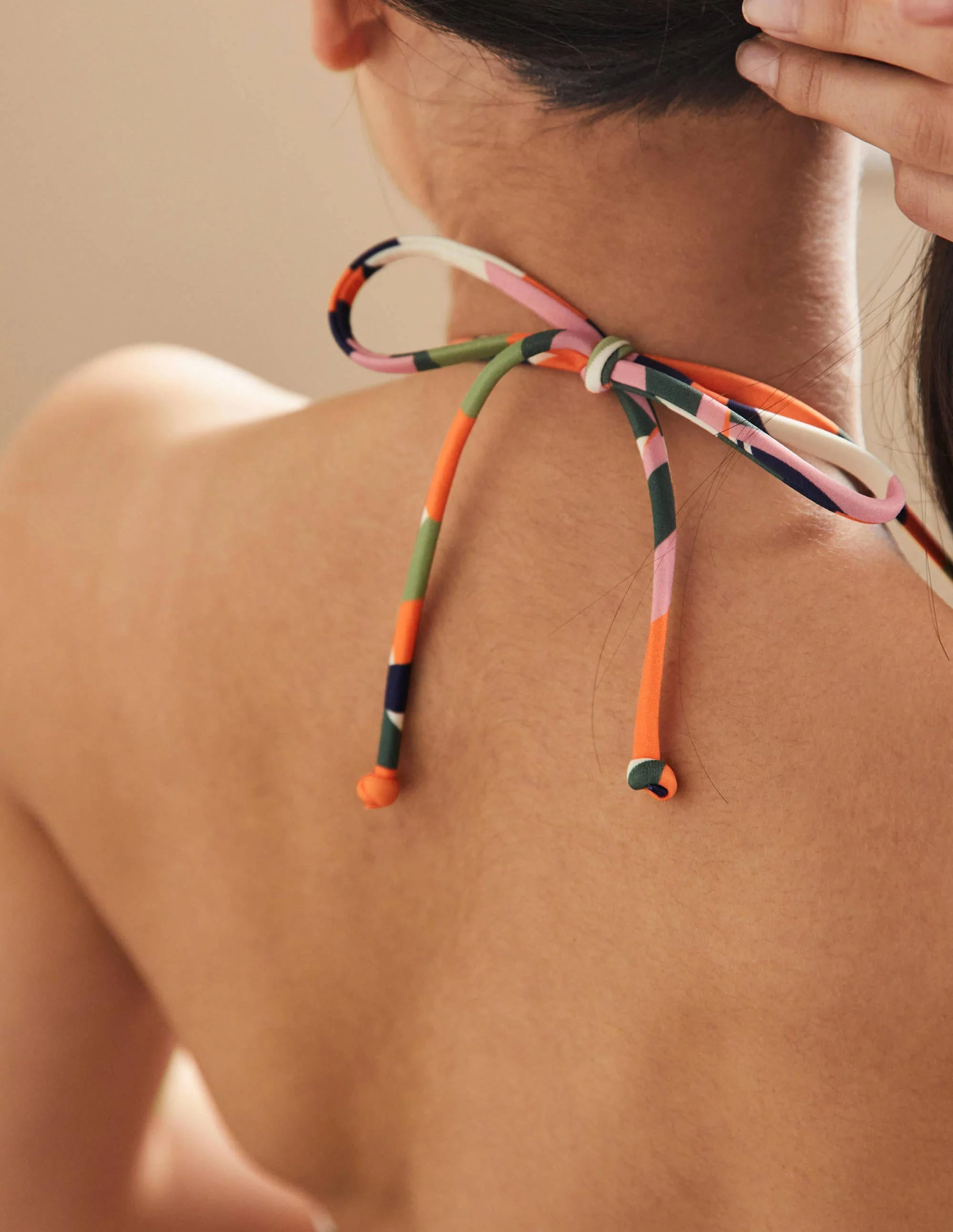 Symi String Bikini Top-Multi, Abstract Swirl - Image 5