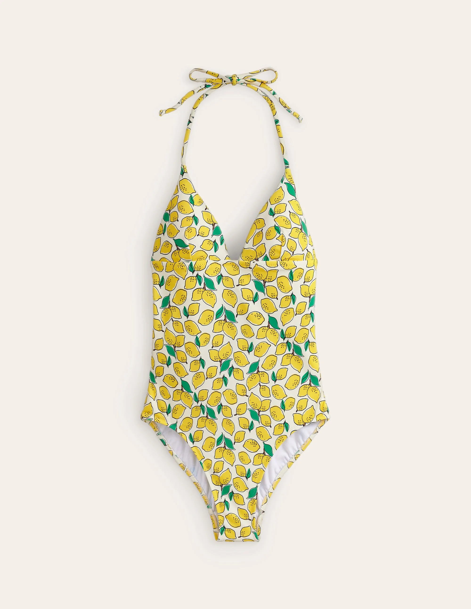 Symi String Swimsuit-Ivory, Lemons - Image 5
