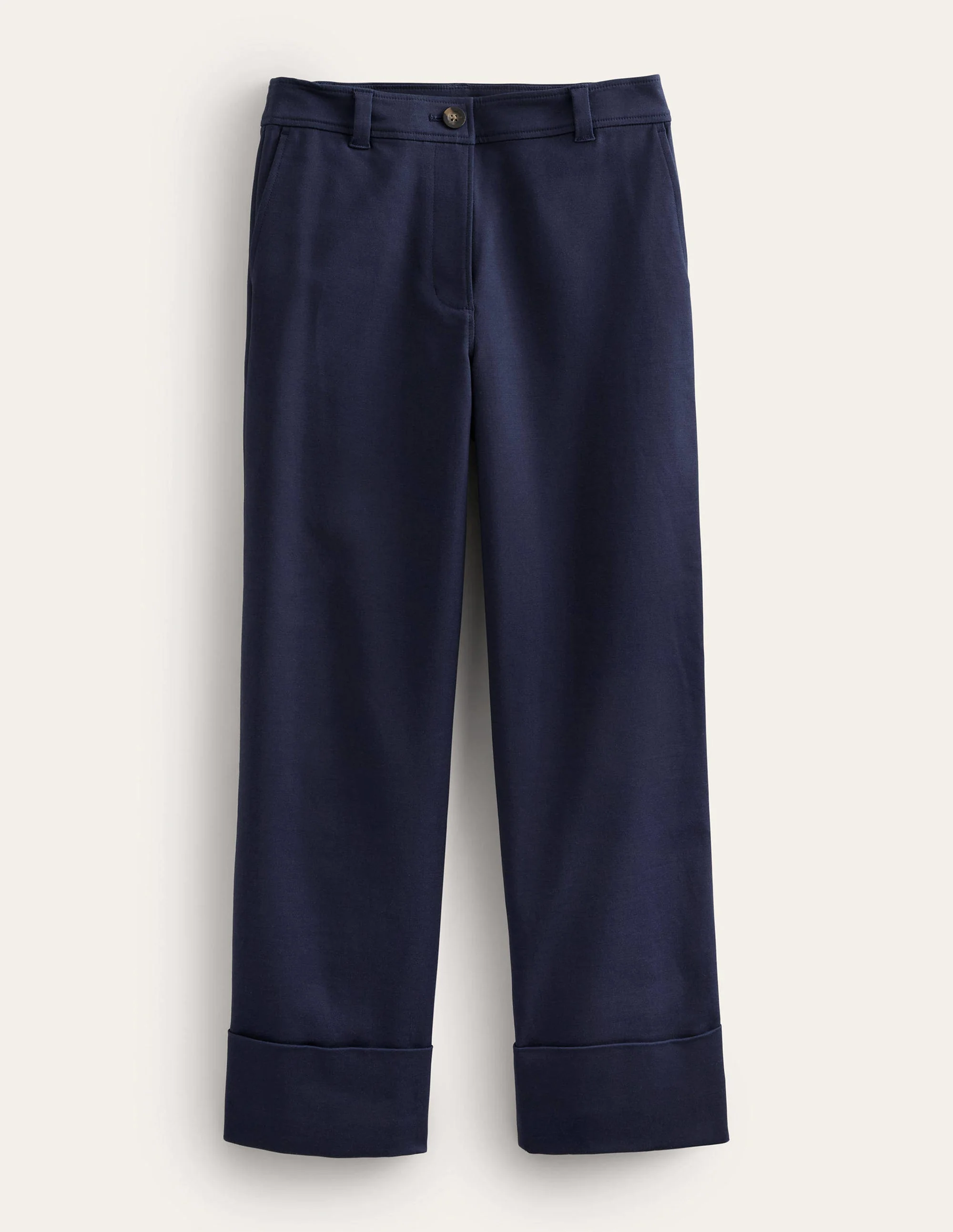 Tailored Turn Up Pants-Navy - Image 6