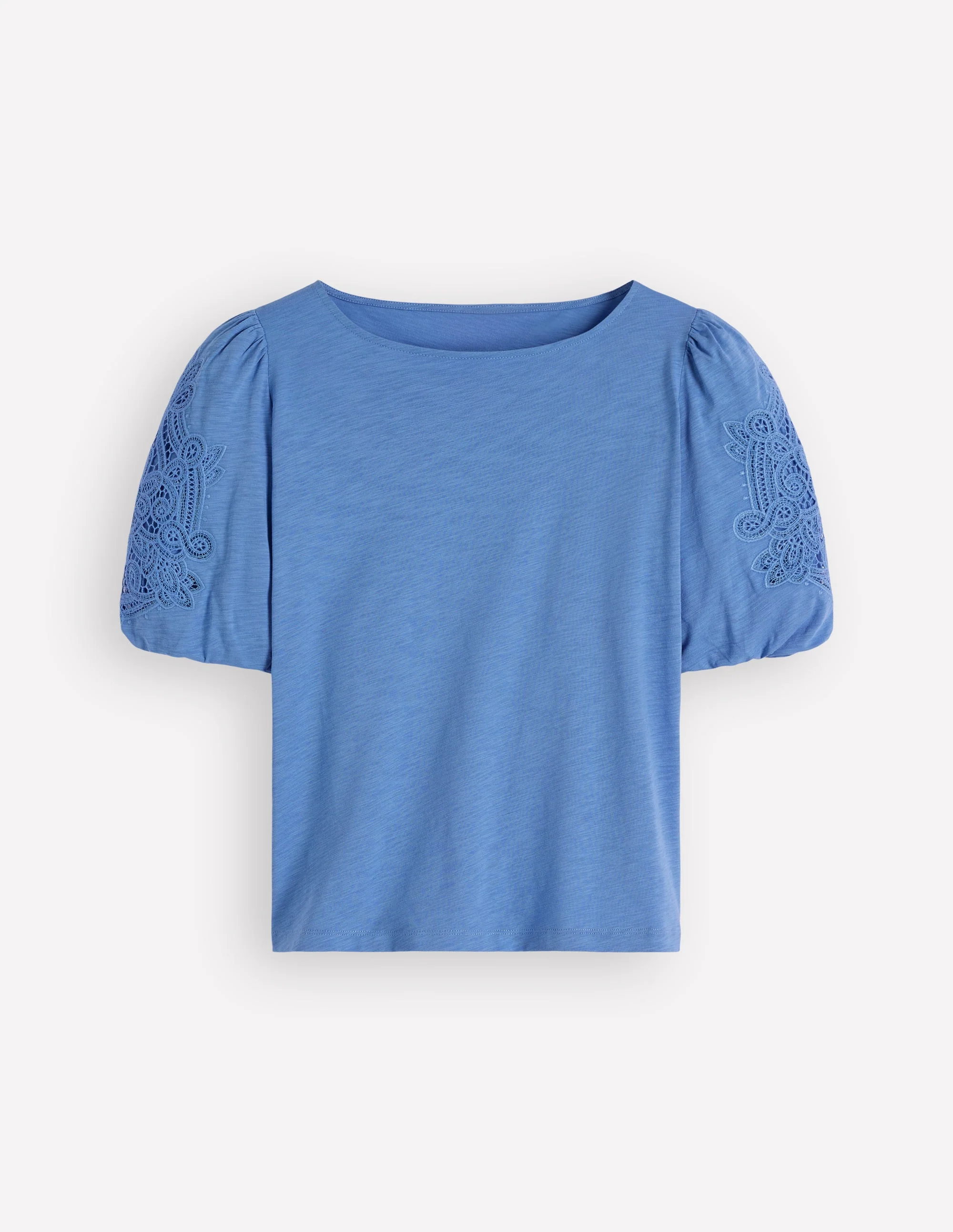 Tape Lace T-shirt-Forget Me Not Blue - Image 5