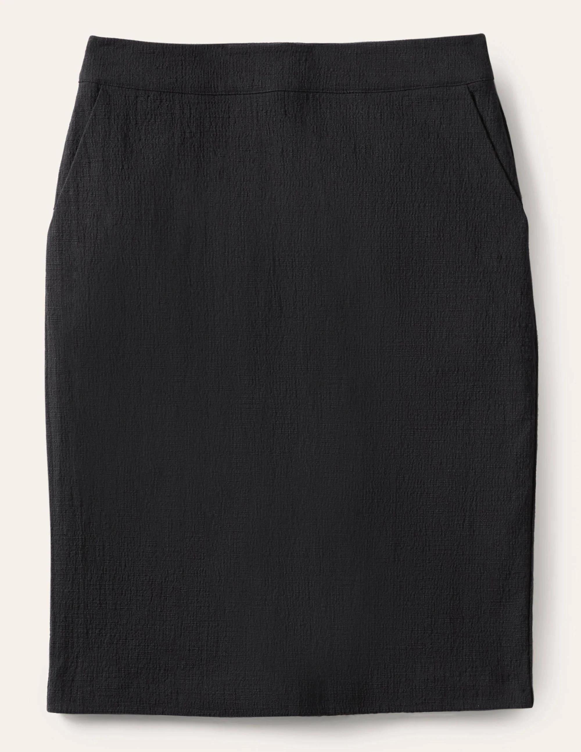 Textured Pencil Skirt-Black - Image 5