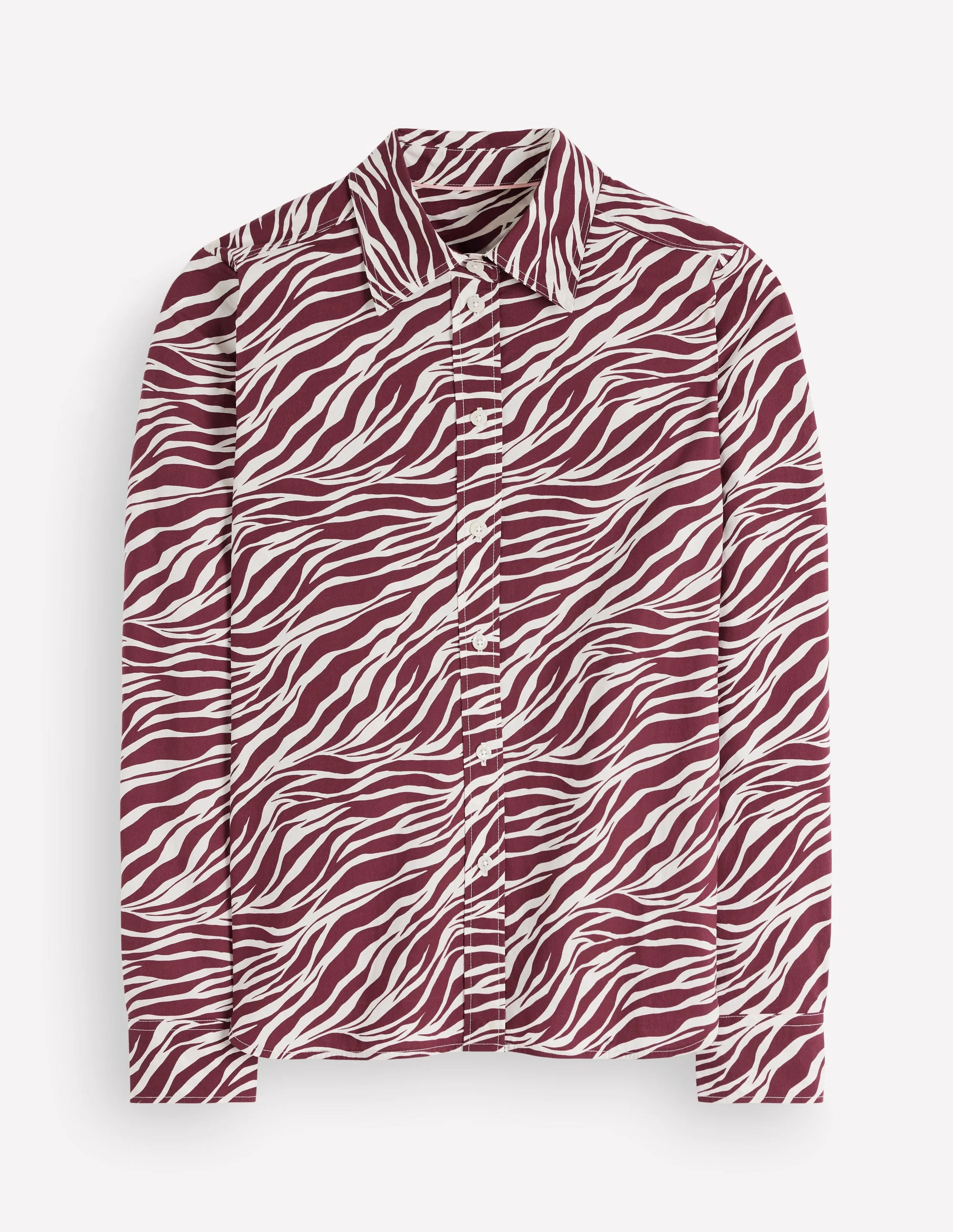 The New Sienna Cotton Shirt-Chestnut, Zebra Swirl - Image 5