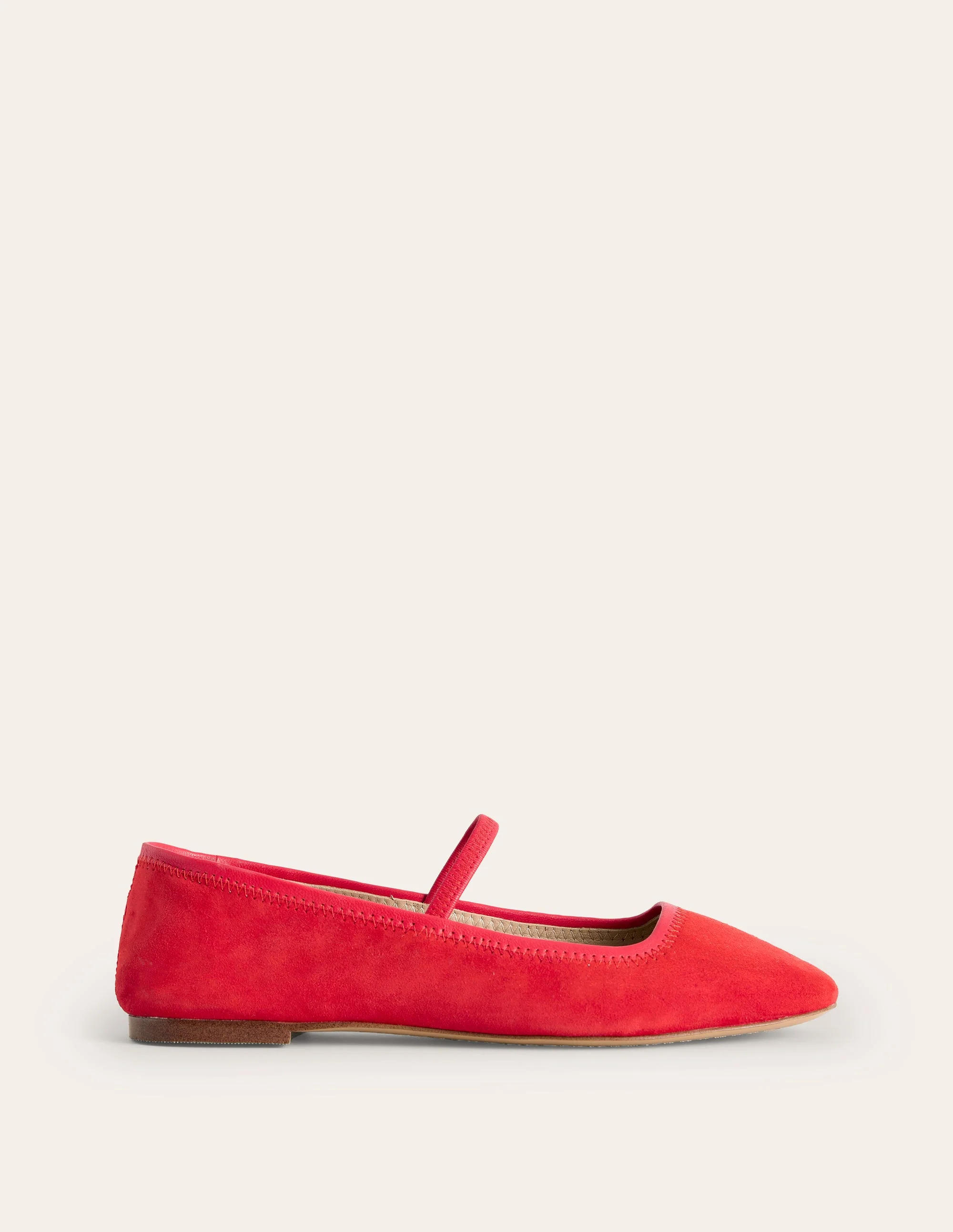 Thea Mary Jane Ballet Flats-Red - Image 3