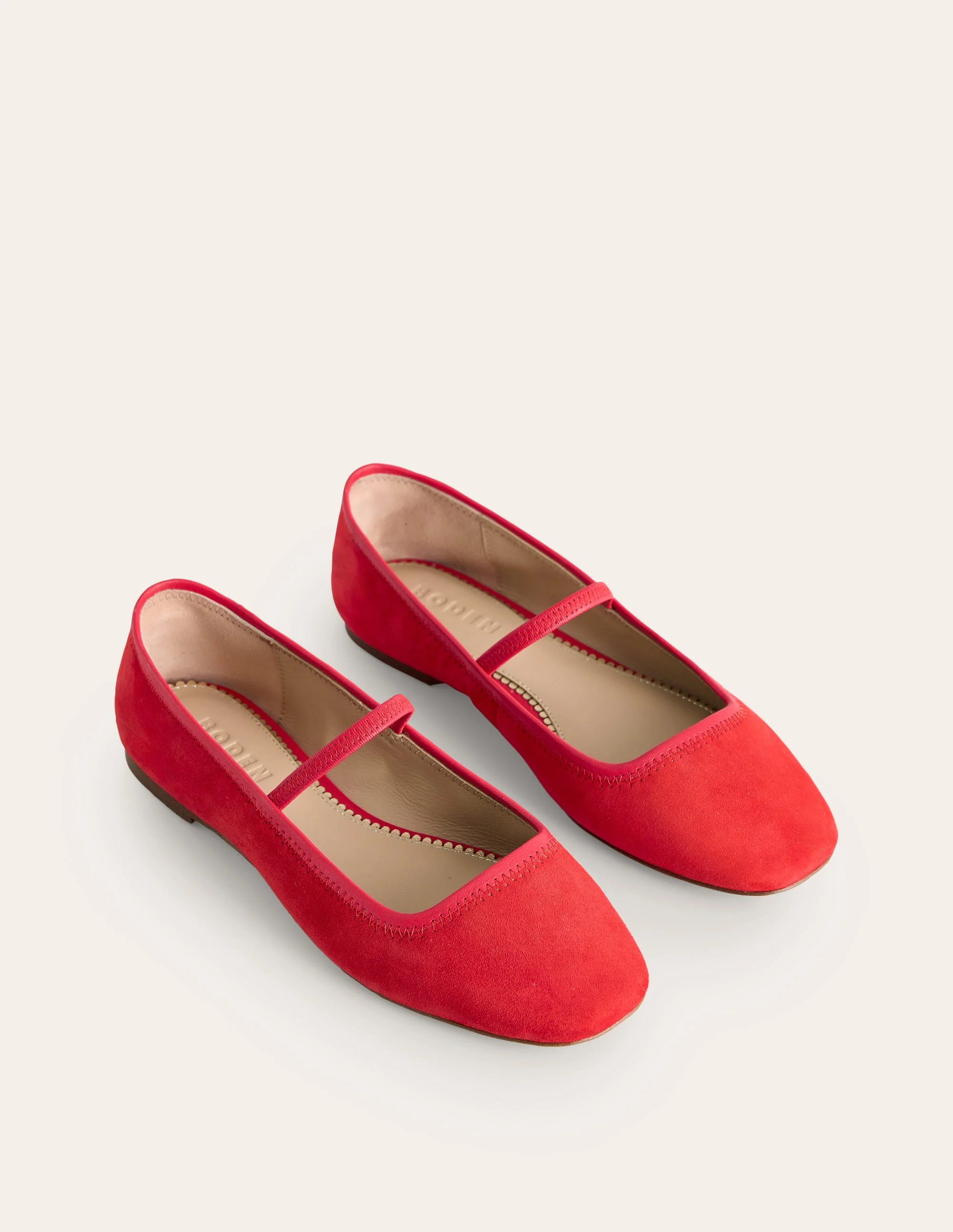 Thea Mary Jane Ballet Flats-Red - Image 4