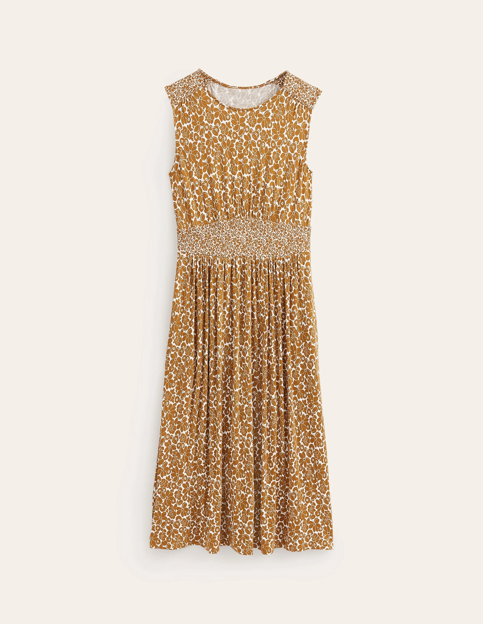 Thea Sleeveless Midi Dress-Bronze Brown, Bloomsbury Pop - Image 8