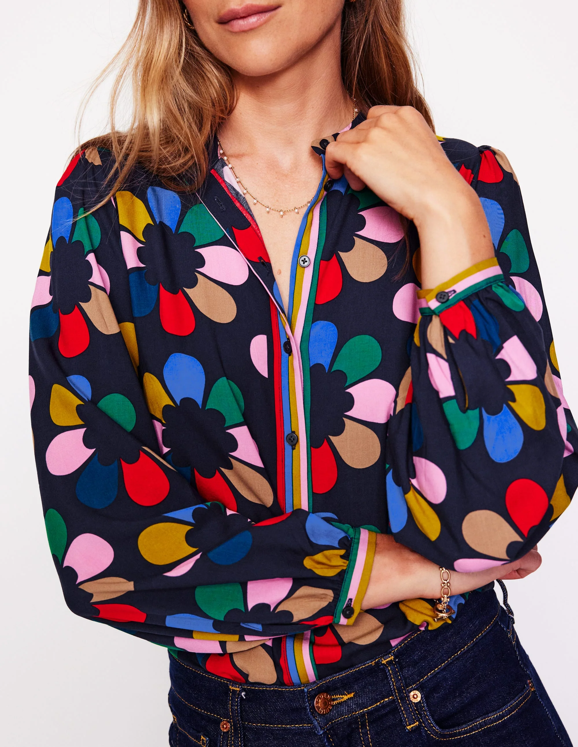 Theodora Blouse-Multi, Structured Petal - Image 2