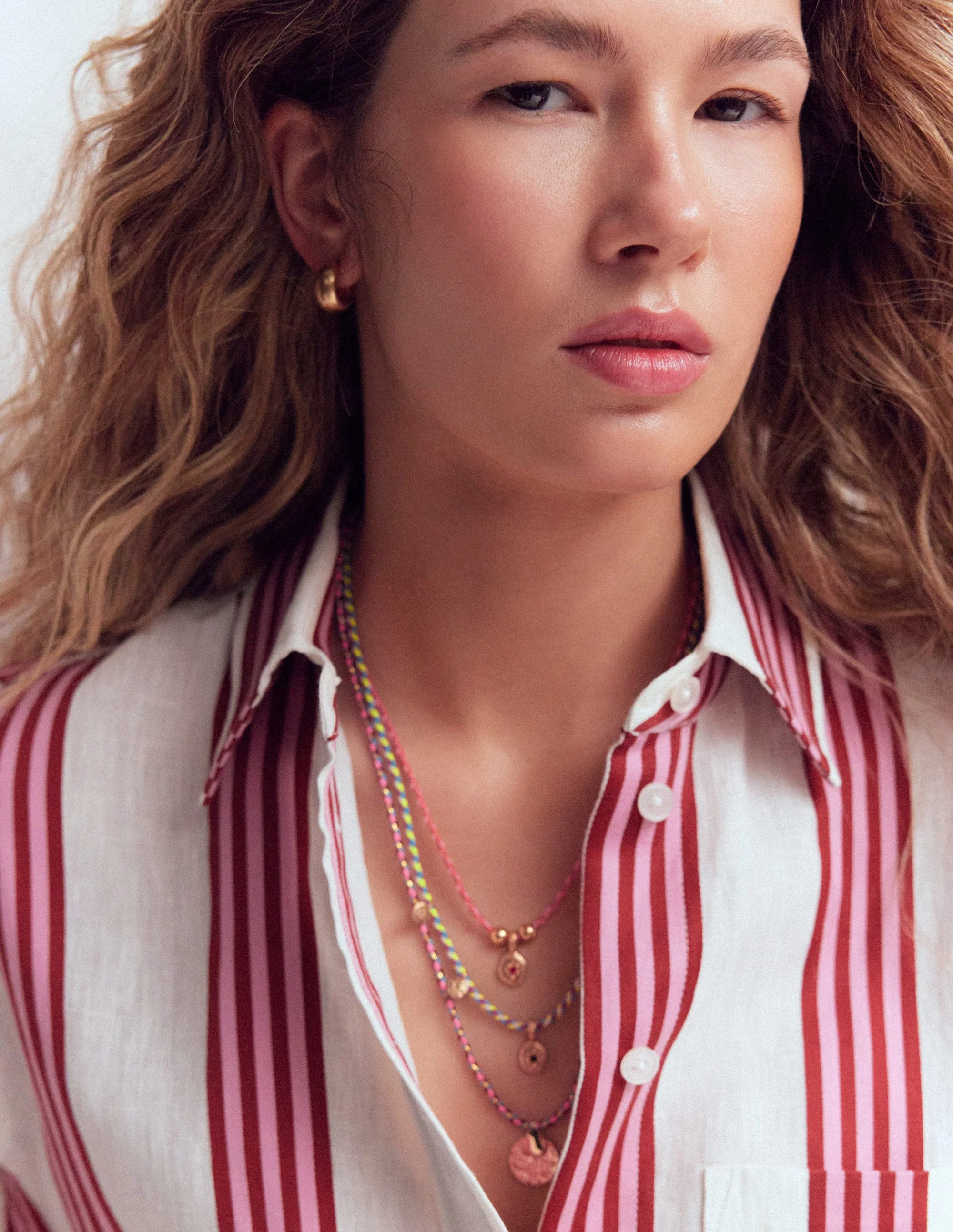 Three Layer Necklace-Multi - Image 2