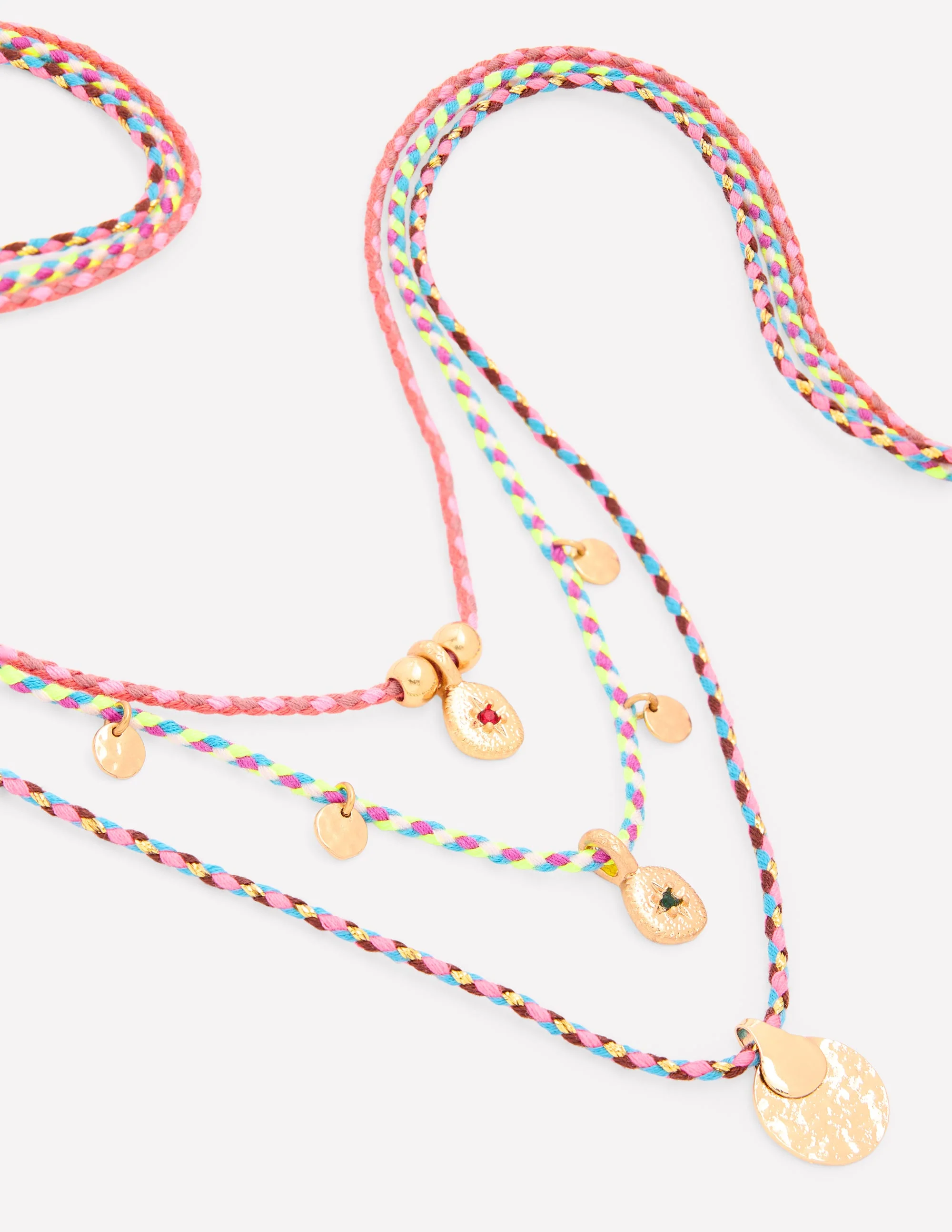 Three Layer Necklace-Multi - Image 4