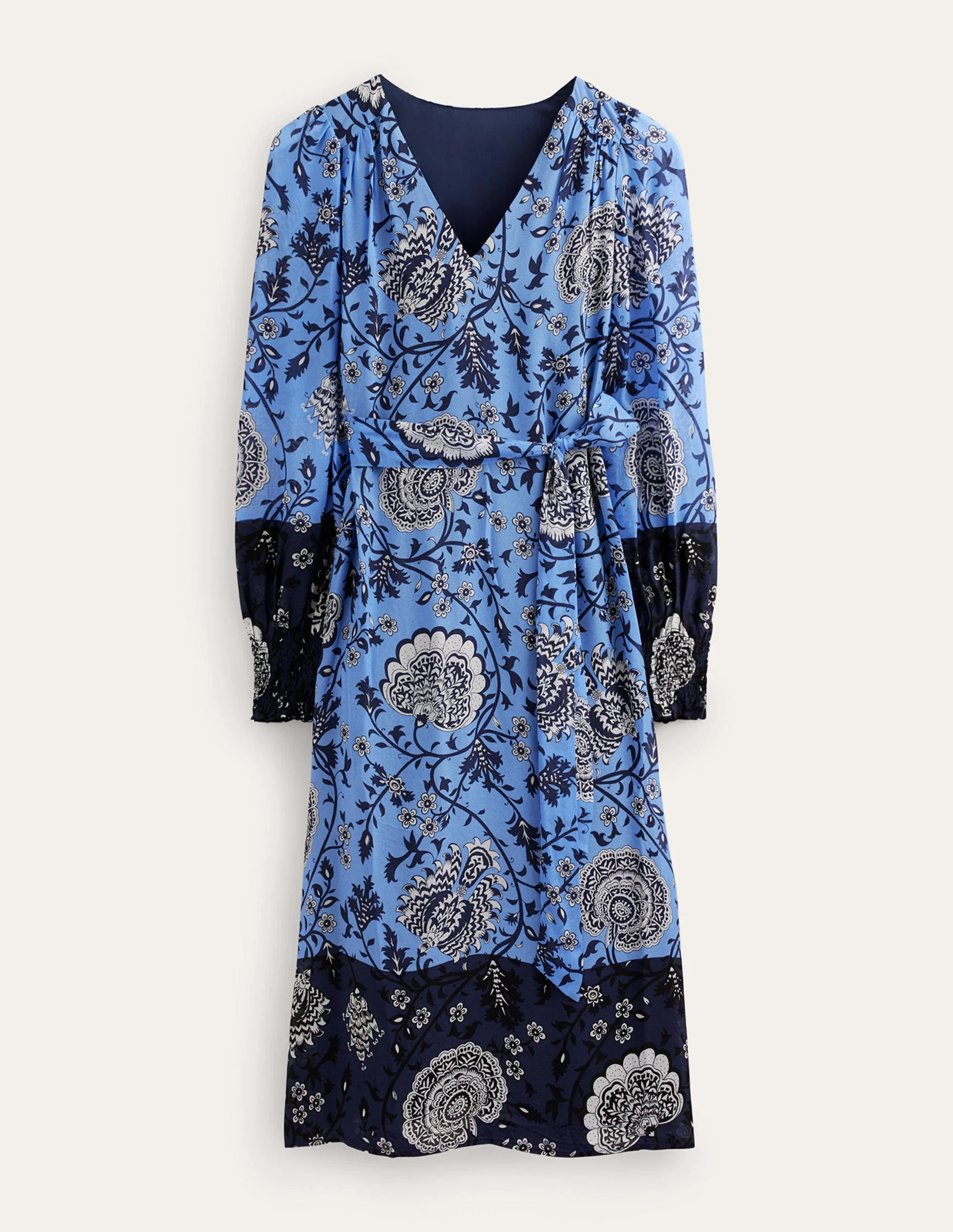 Tie Waist Midi Dress-Marina, Gardenia Grove - Image 6