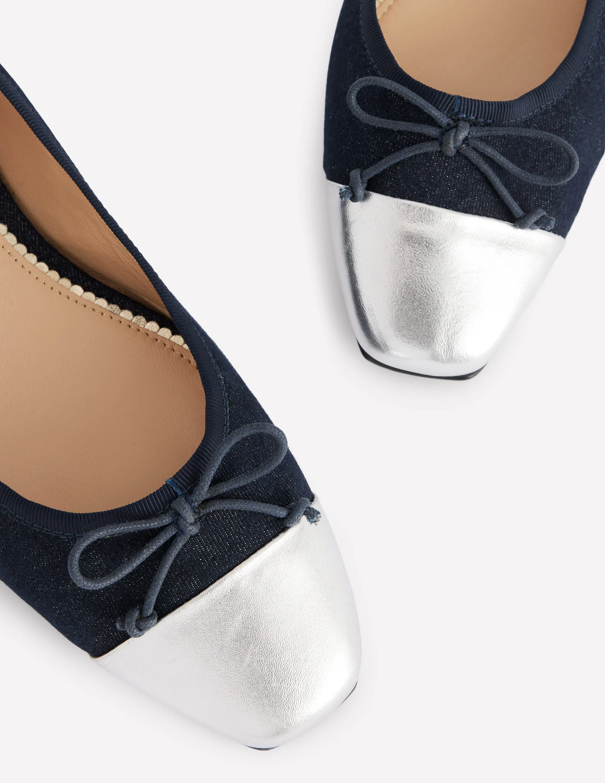 Toe Cap Ballet Flat-Denim - Image 5