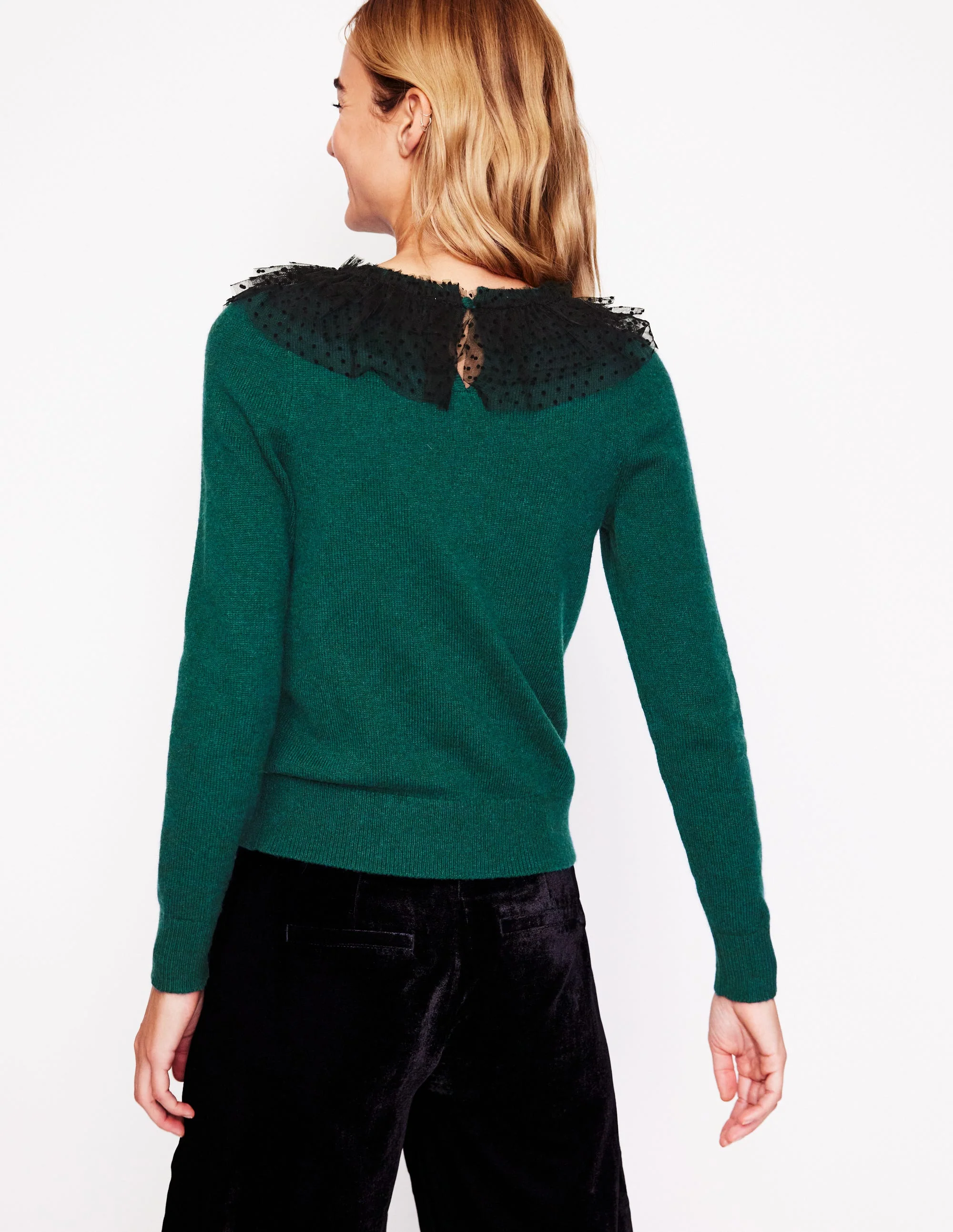 Tulle Party Sweater-Glade Green - Image 3