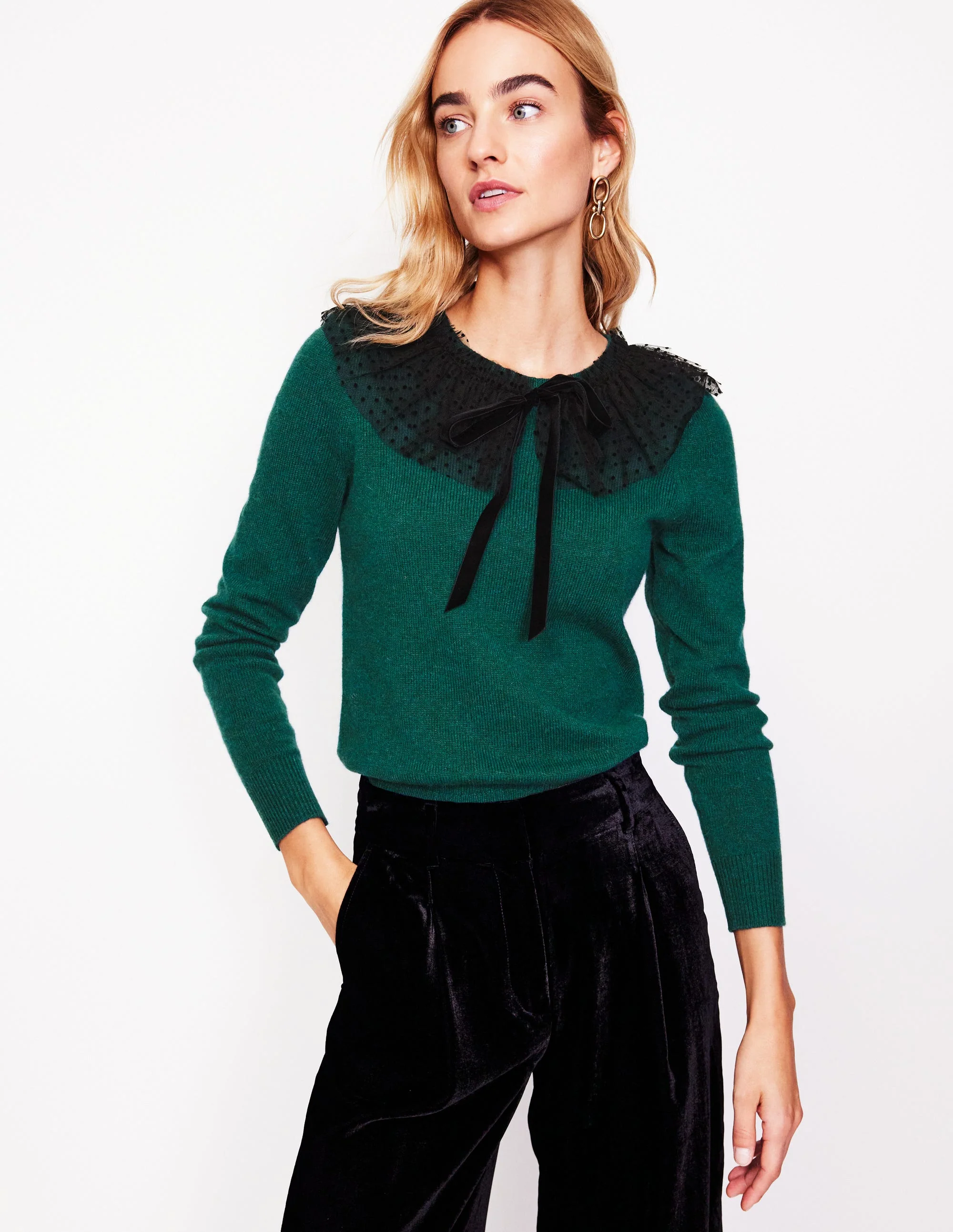 Tulle Party Sweater-Glade Green - Image 4